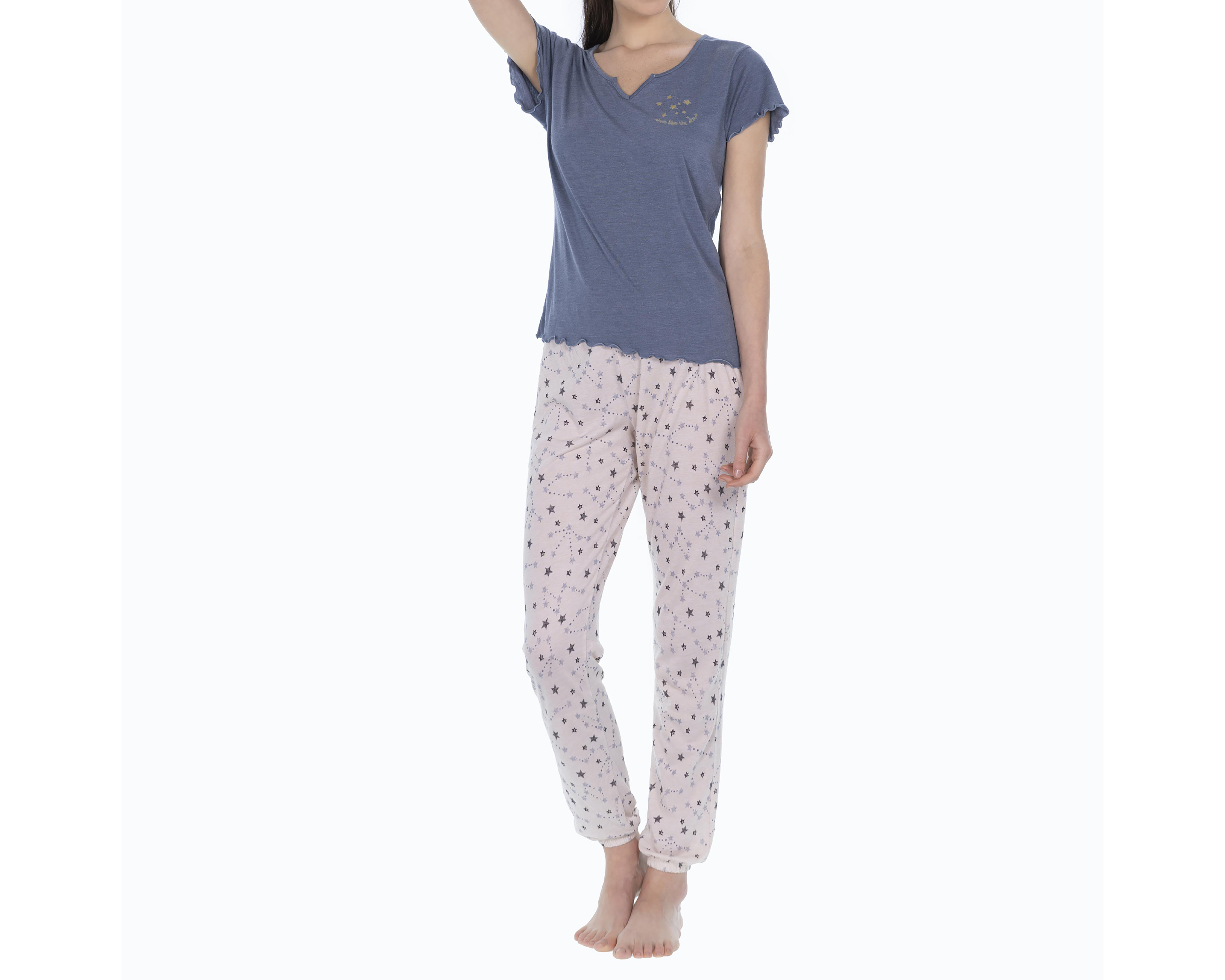 Foto 4 pulgar | Pijama Tops&Bottoms para Mujer