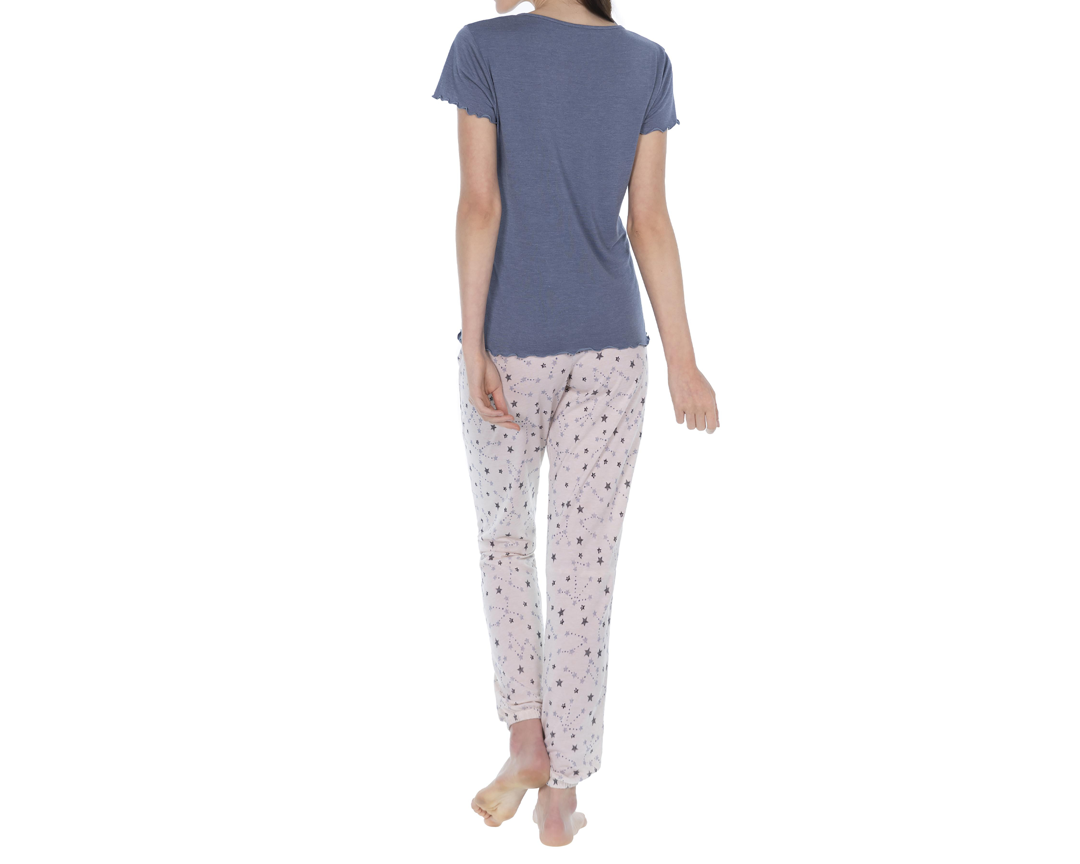 Foto 5 pulgar | Pijama Tops&Bottoms para Mujer