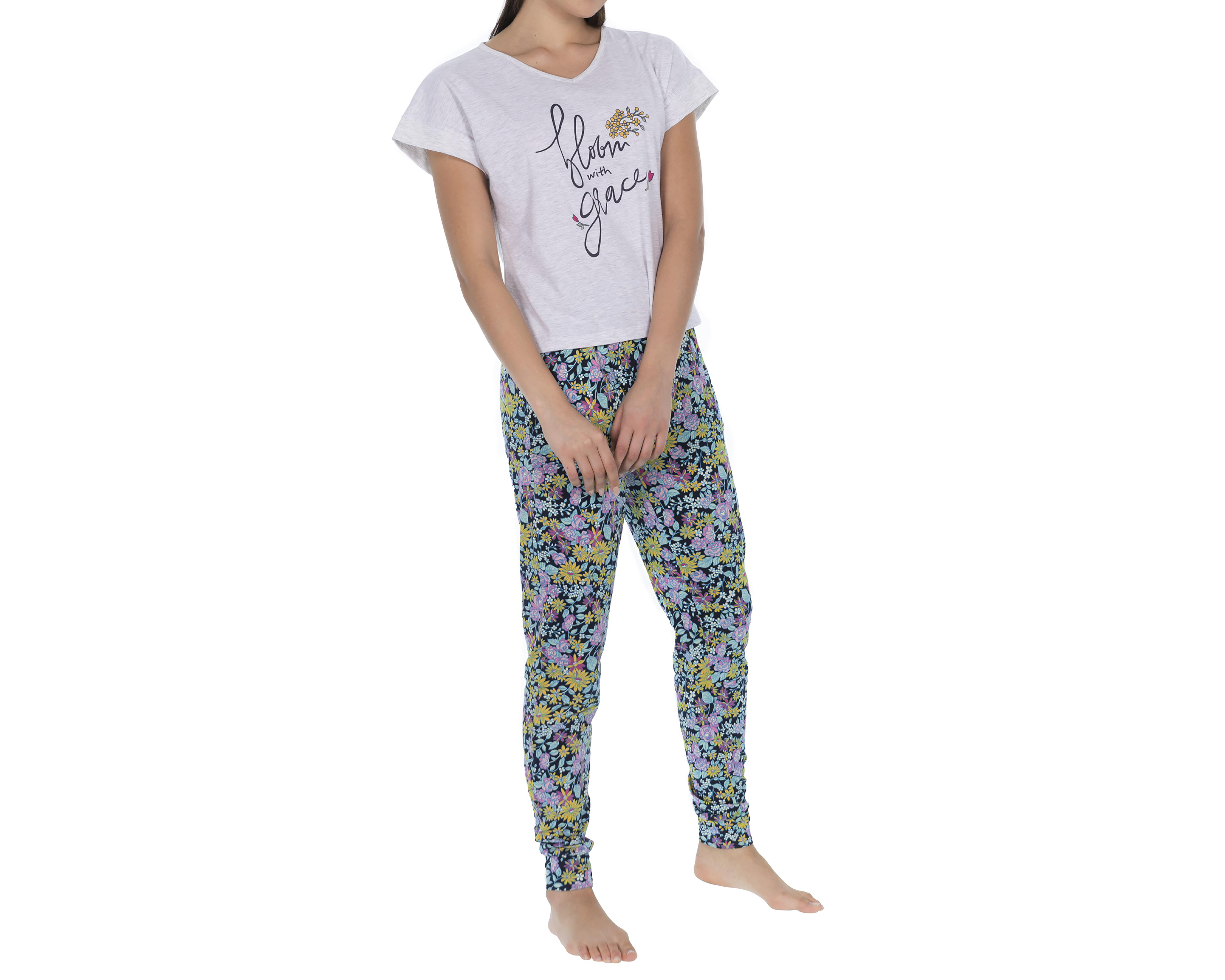 Foto 3 pulgar | Pijama Tops&Bottoms para Mujer