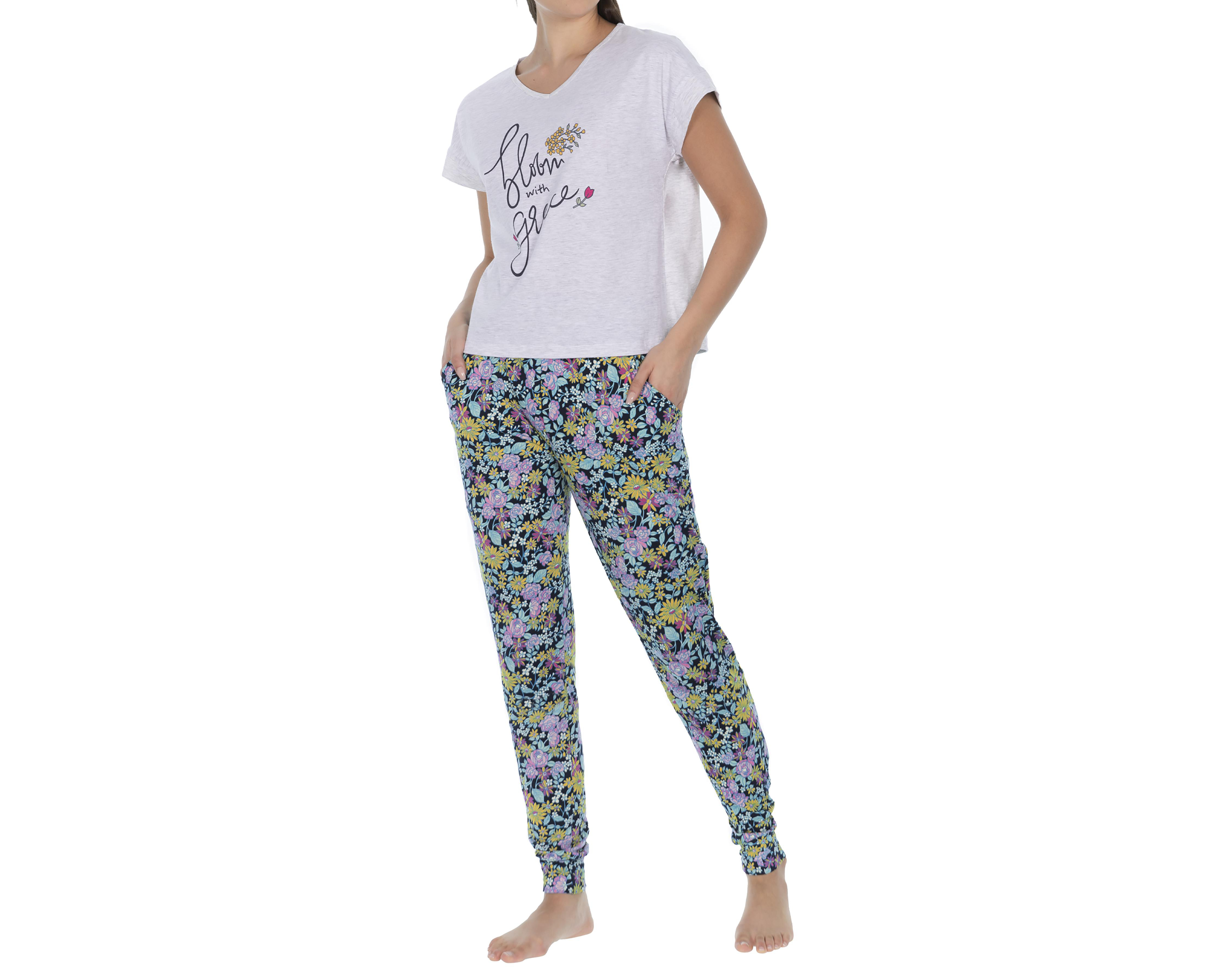 Foto 4 pulgar | Pijama Tops&Bottoms para Mujer