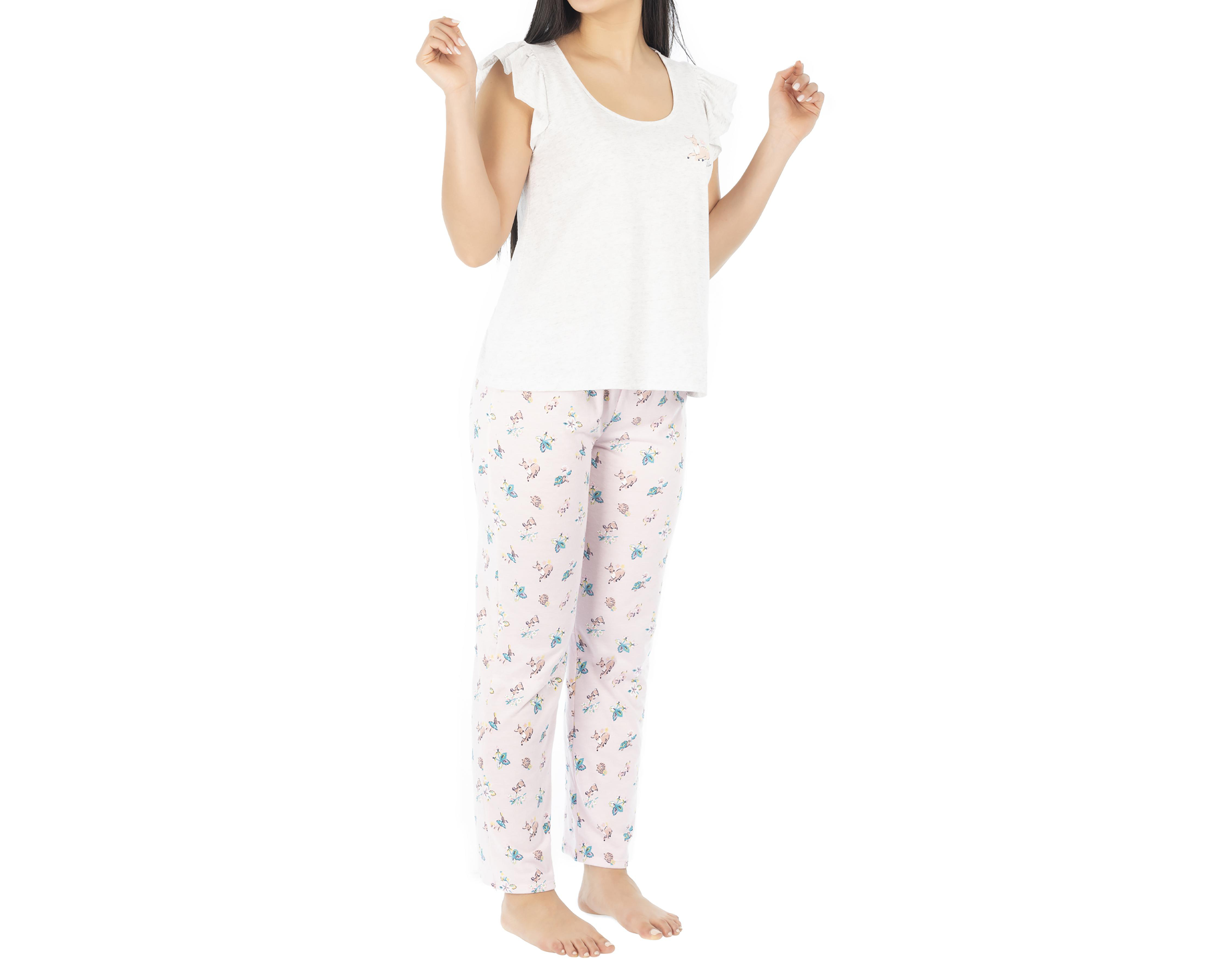 Foto 3 pulgar | Pijama Tops&Bottoms para Mujer