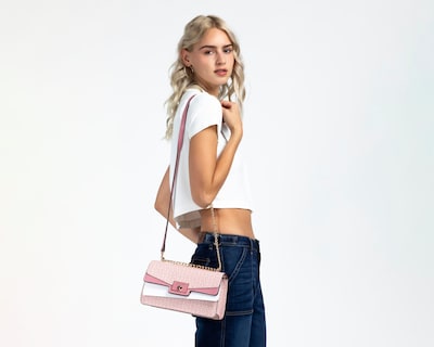 Foto 6 | Bolsa Cruzada Guess Alysa