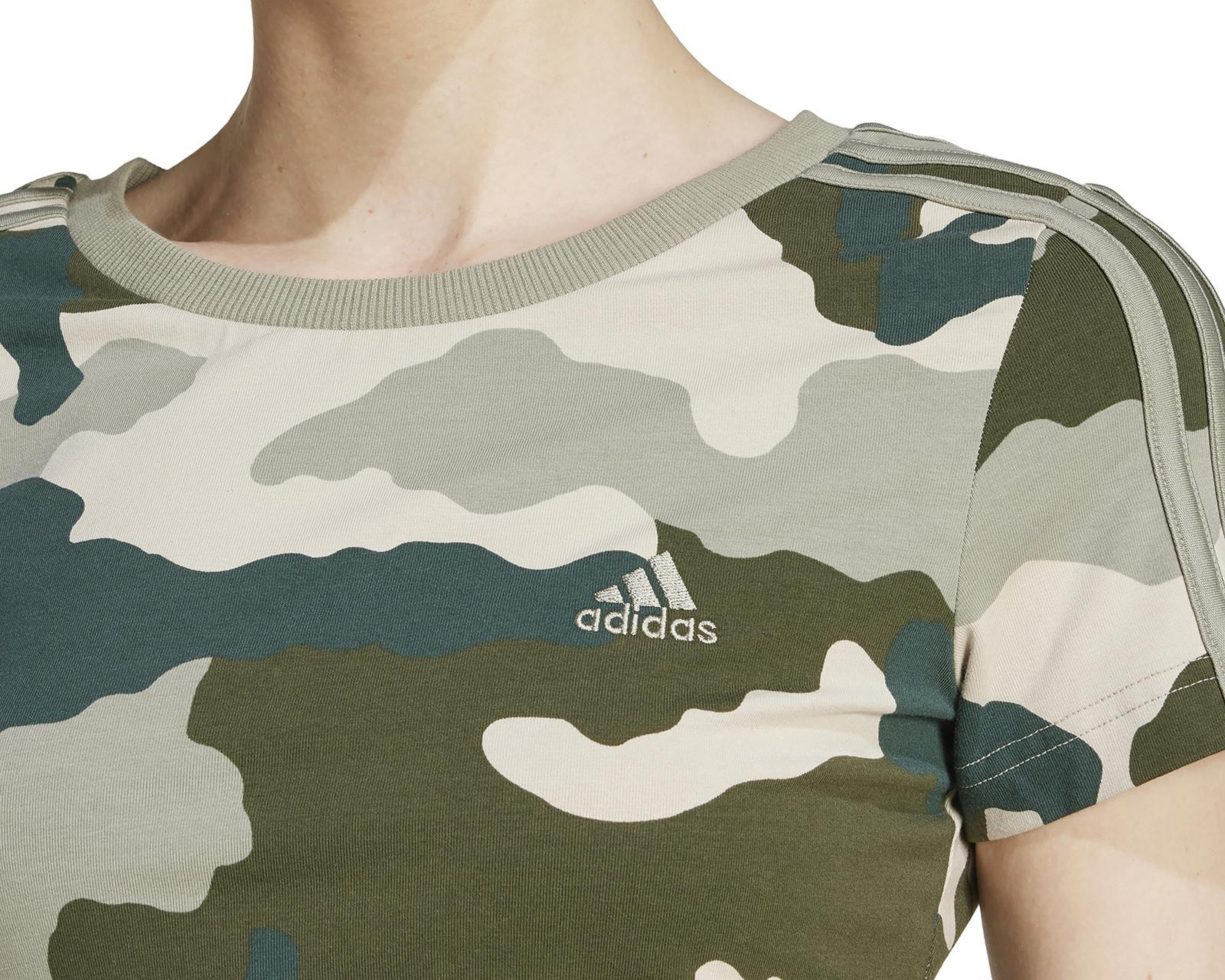 Foto 5 pulgar | Playera Adidas CAMO3S para Mujer