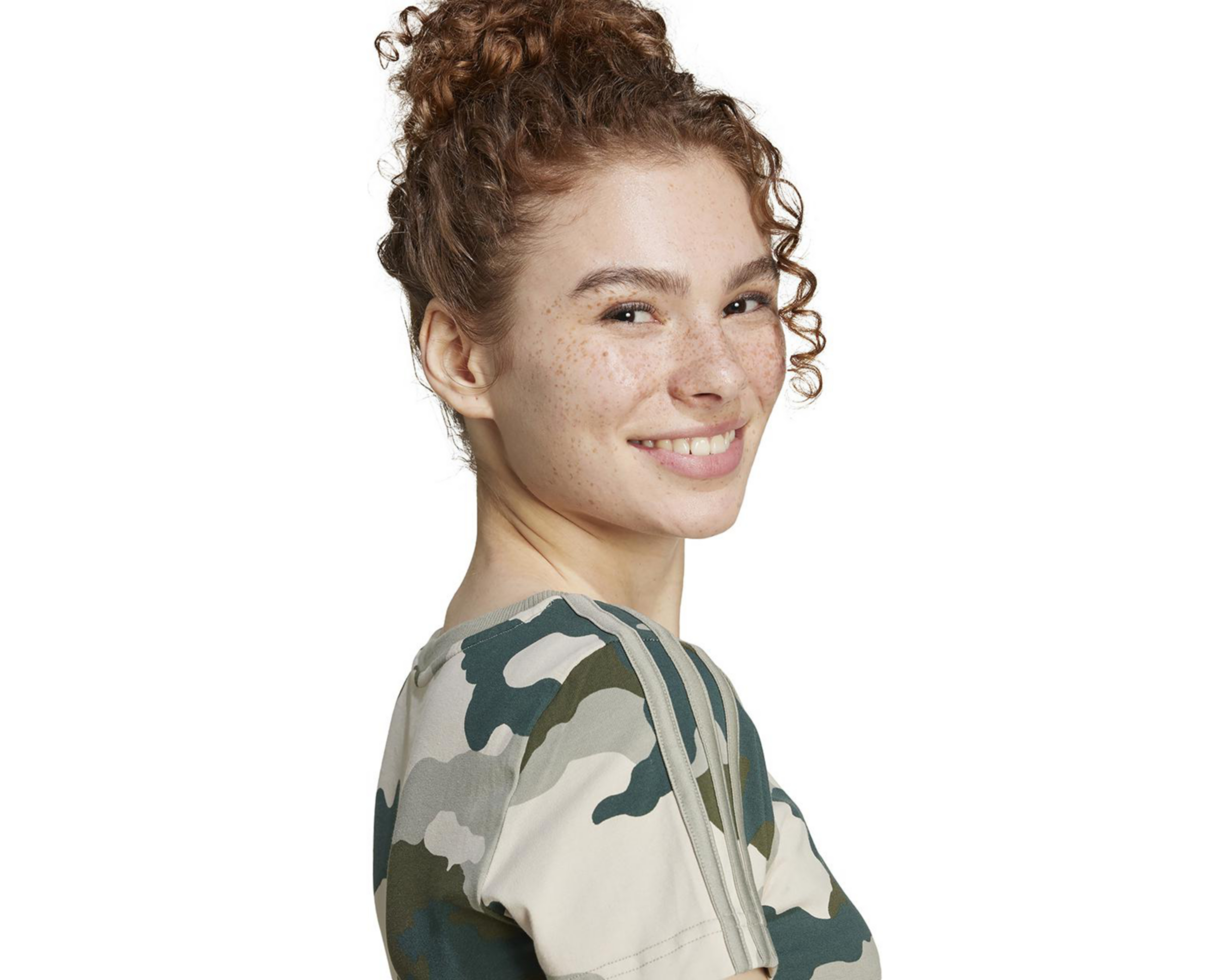 Foto 6 pulgar | Playera Adidas CAMO3S para Mujer