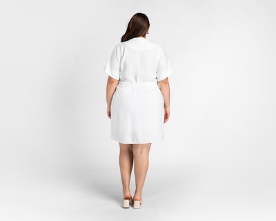 Foto 3 | Vestido Casual Sahara Blanco Corto para Mujer
