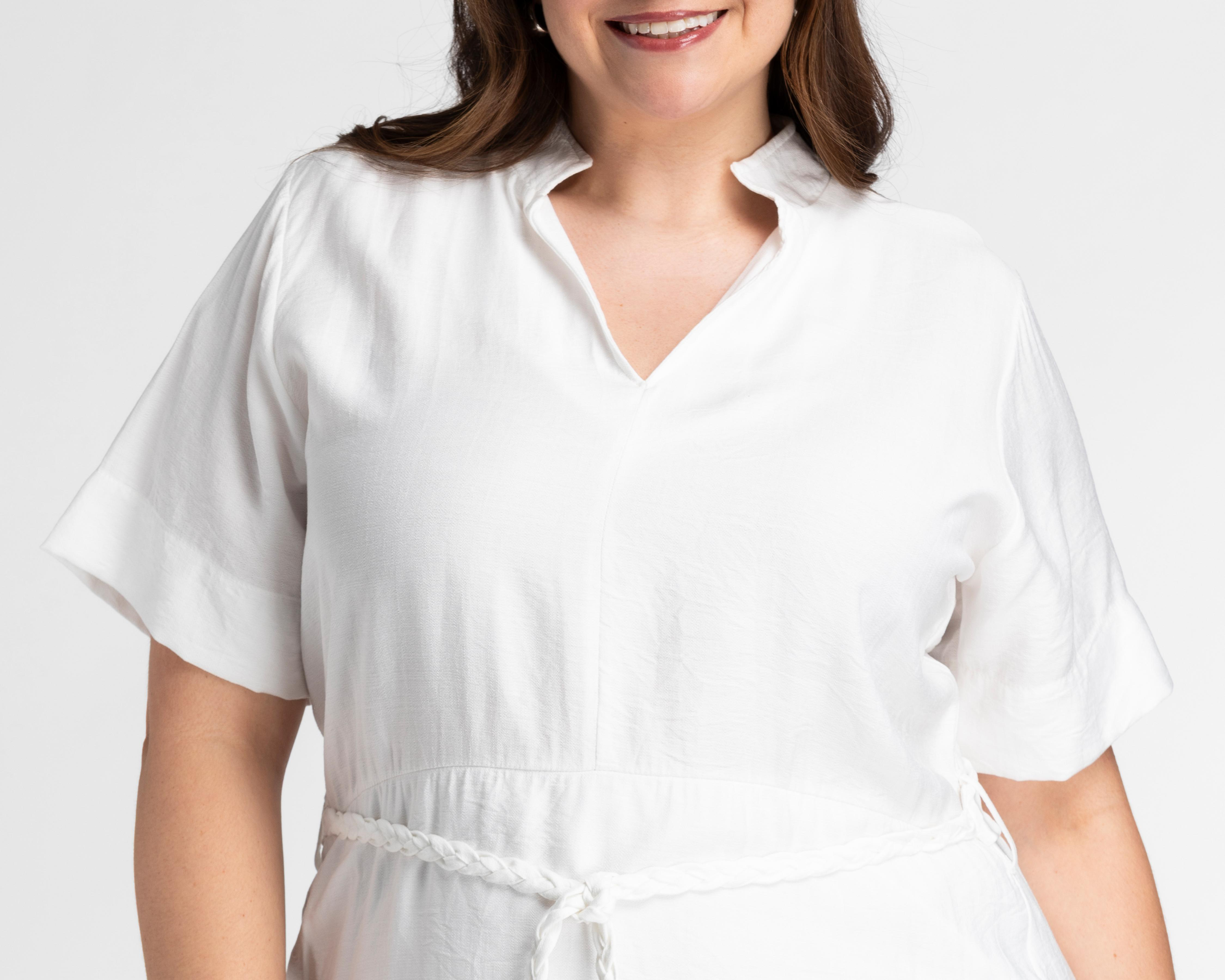 Foto 5 pulgar | Vestido Casual Sahara Blanco Corto para Mujer