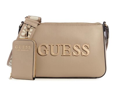 Foto 1 | Bolsa Cruzada Guess Caracara Top Zip con Monedero