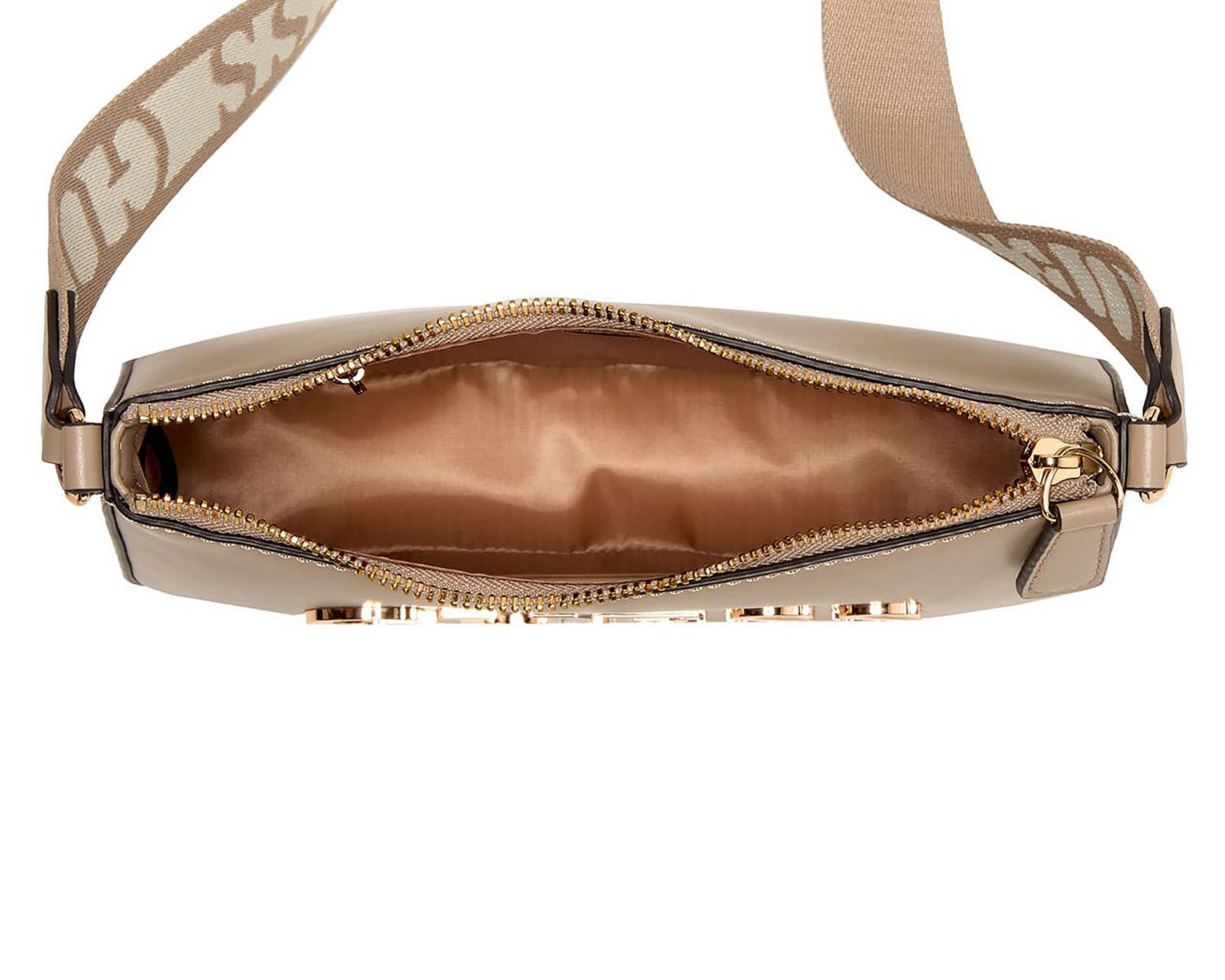 Foto 4 pulgar | Bolsa Cruzada Guess Caracara Top Zip con Monedero