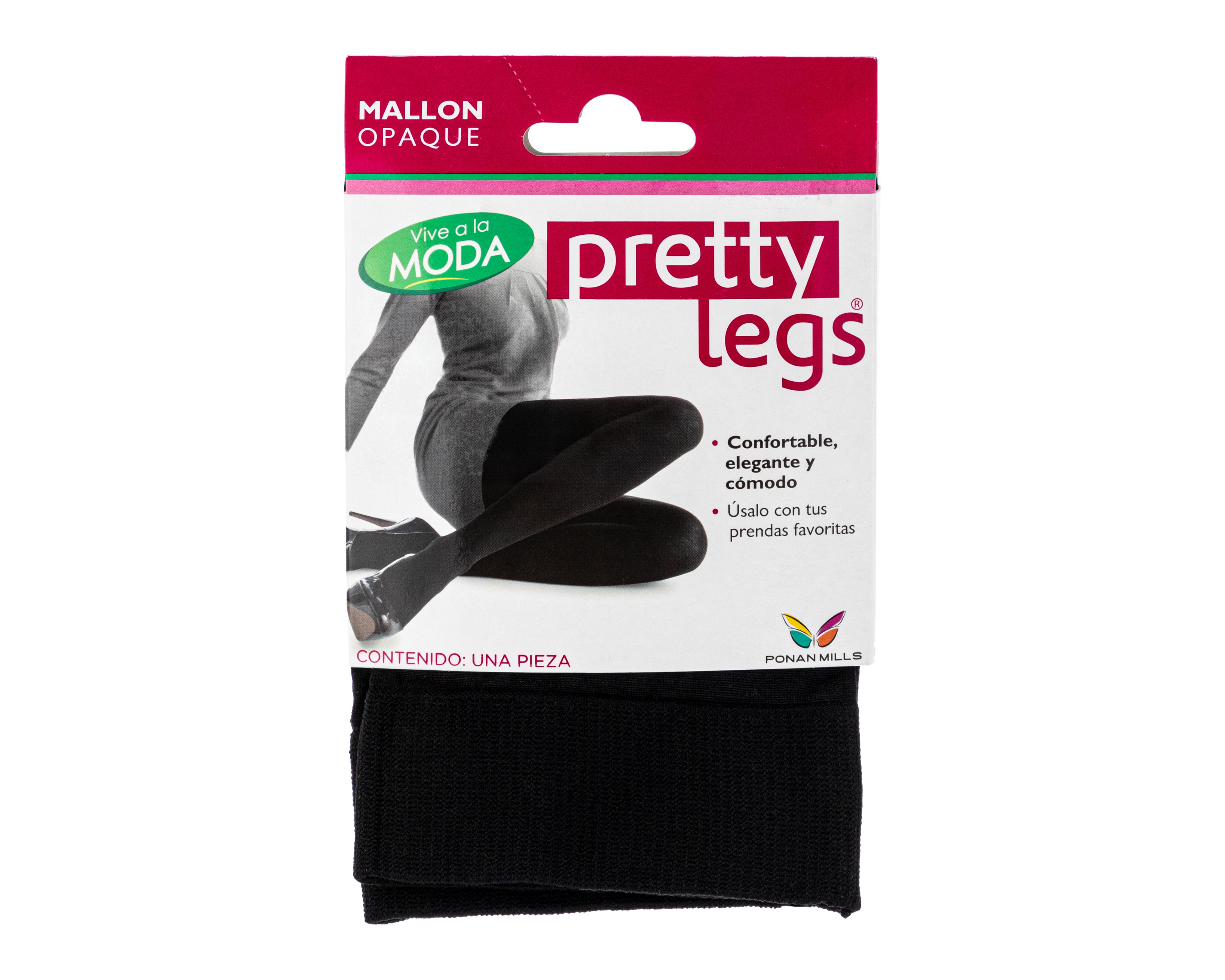 Foto 5 pulgar | Pantimedias Negras Pretty Legs