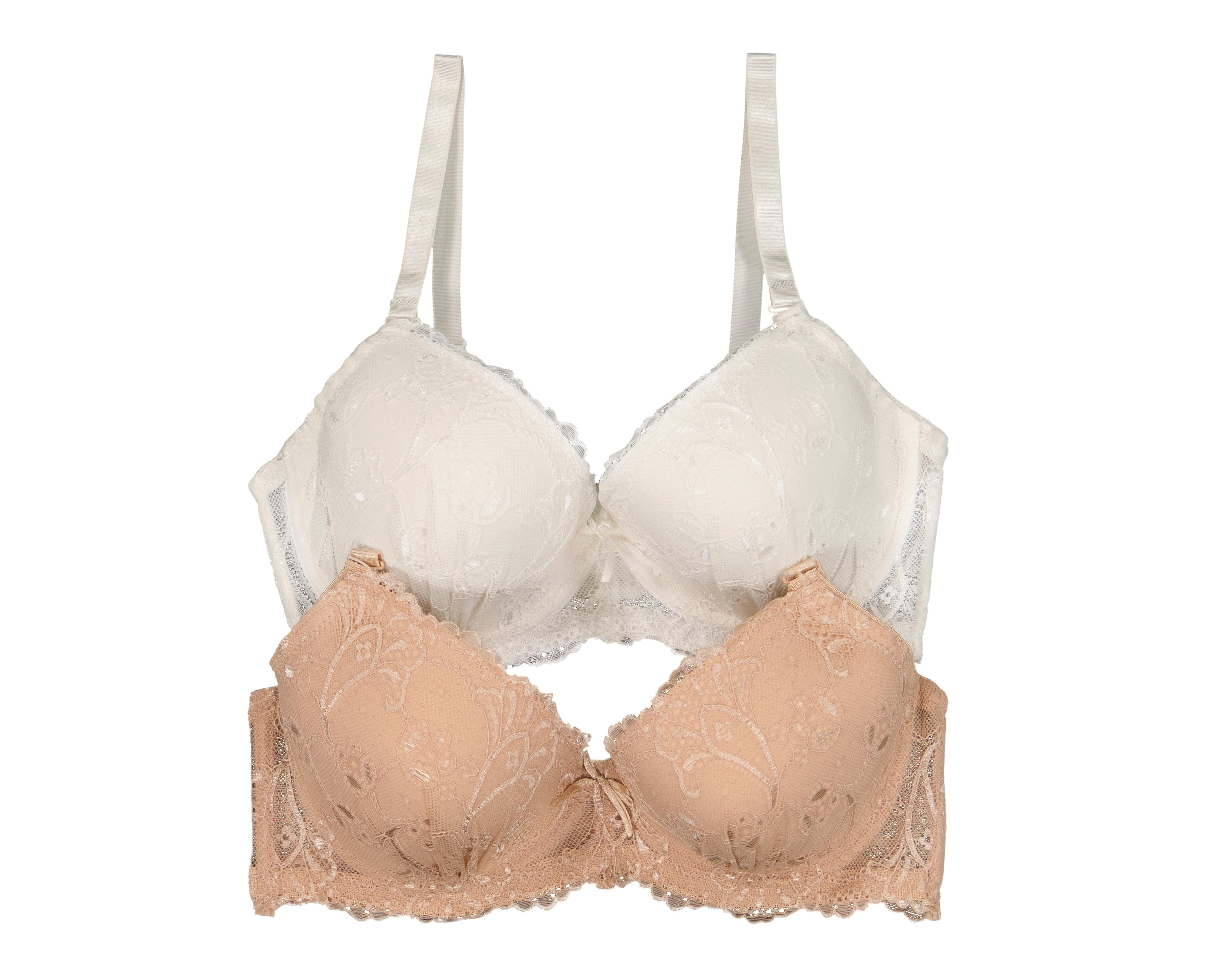 Brasier Copa Completa con Encaje Eva Novias 2 Pack