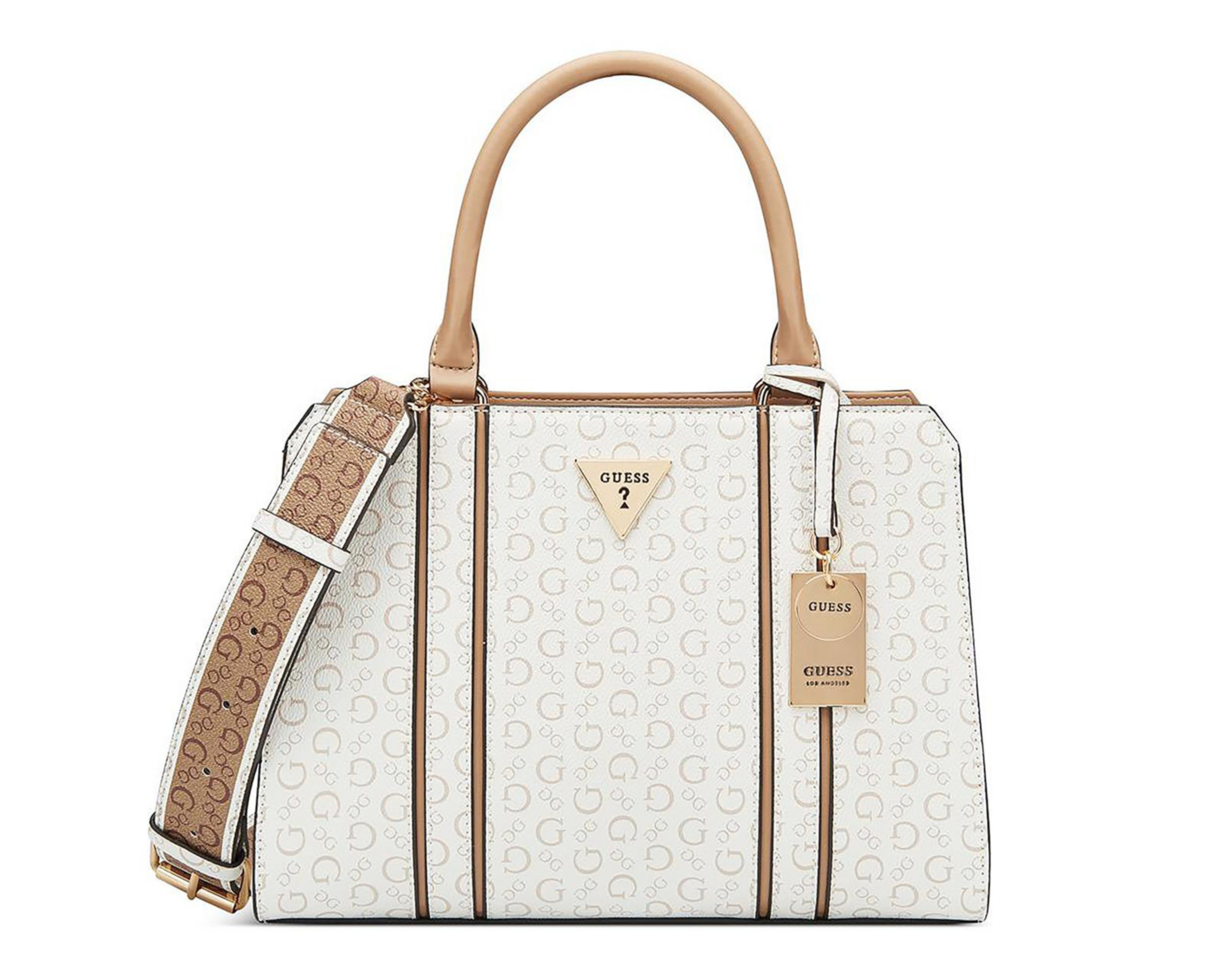 Foto 2 pulgar | Bolsa de Mano Guess Cassian Blanca