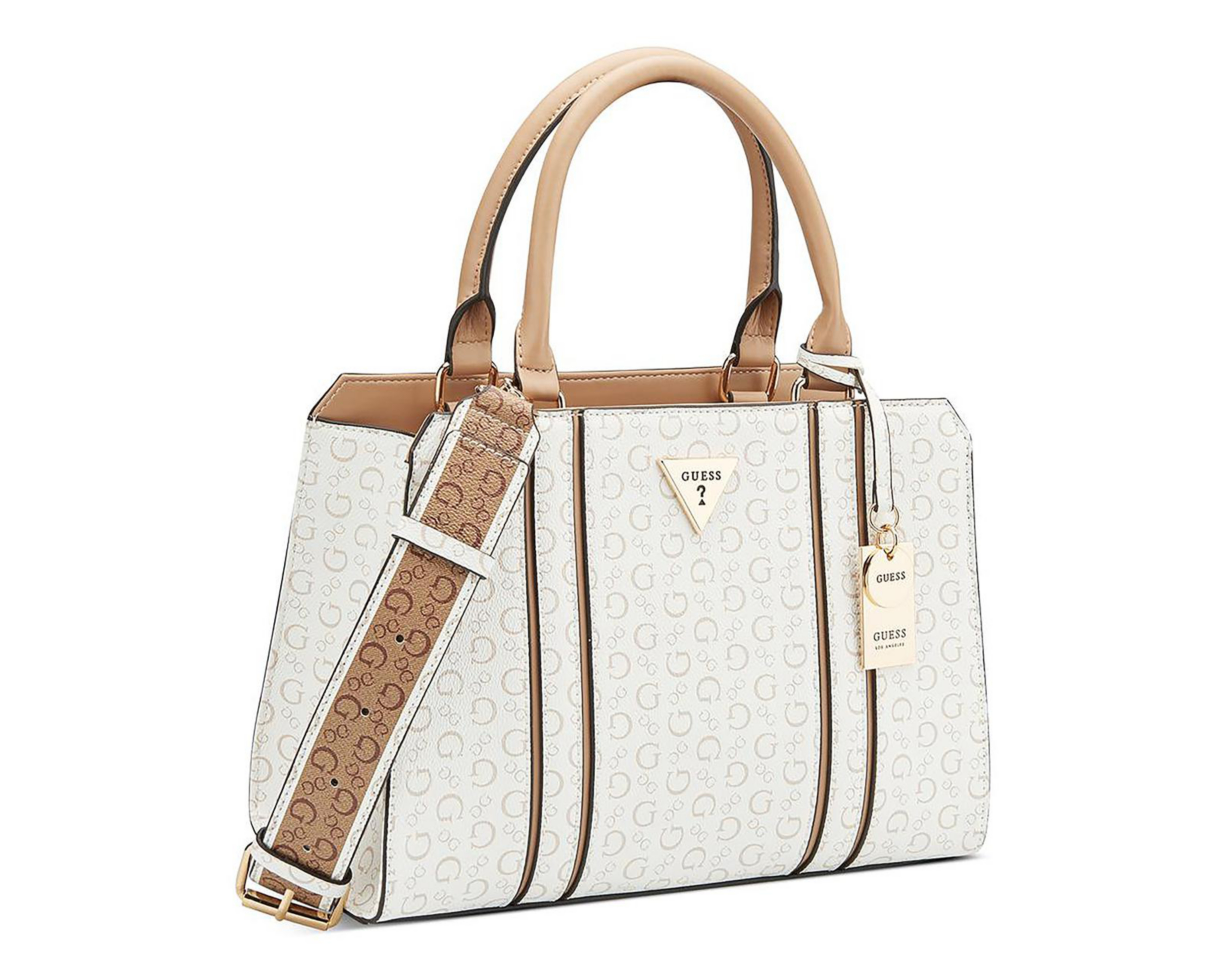 Foto 3 pulgar | Bolsa de Mano Guess Cassian Blanca