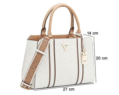 Foto 5 | Bolsa de Mano Guess Cassian Blanca