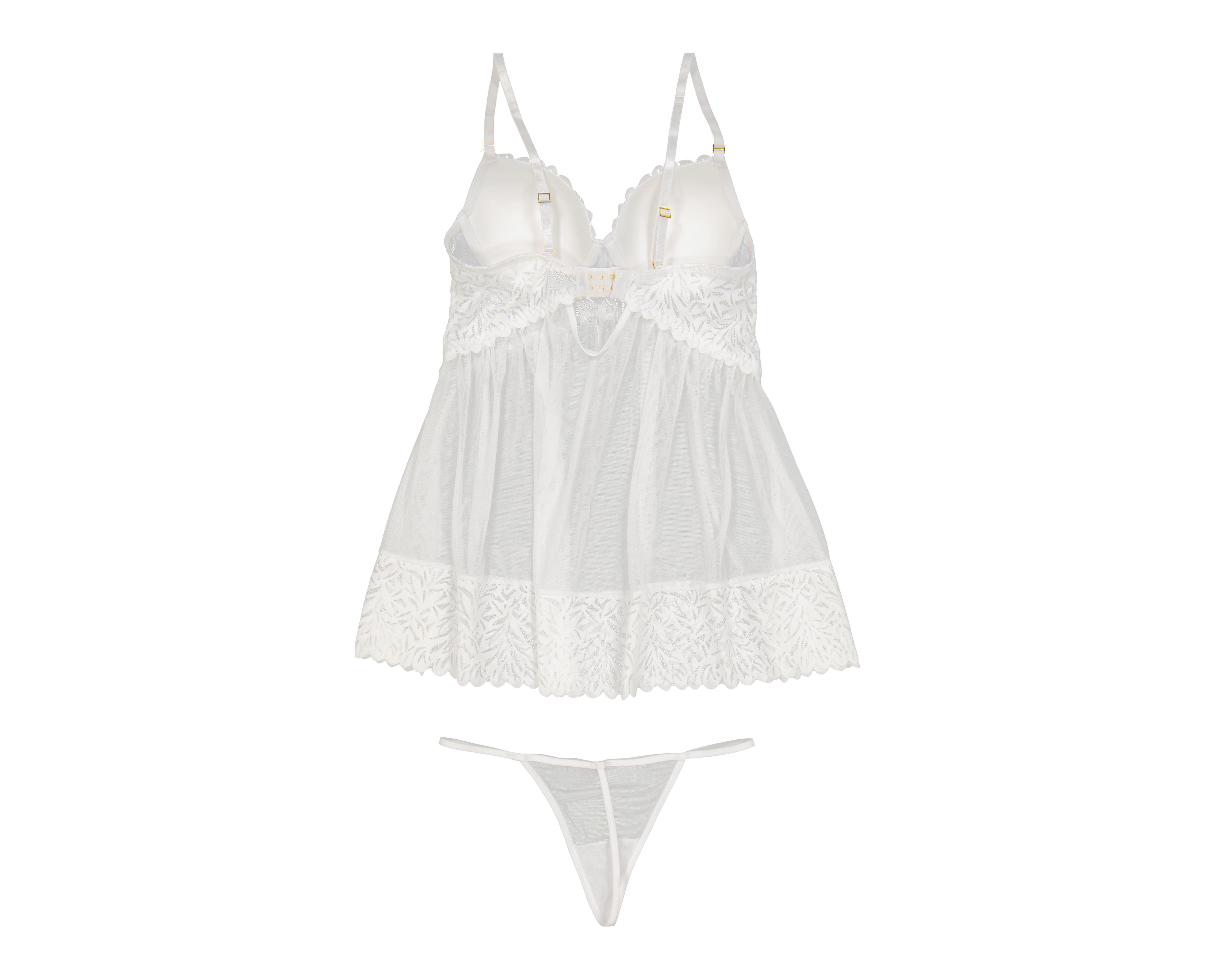 Foto 2 | Baby Doll Eva Novias con Encaje para Mujer