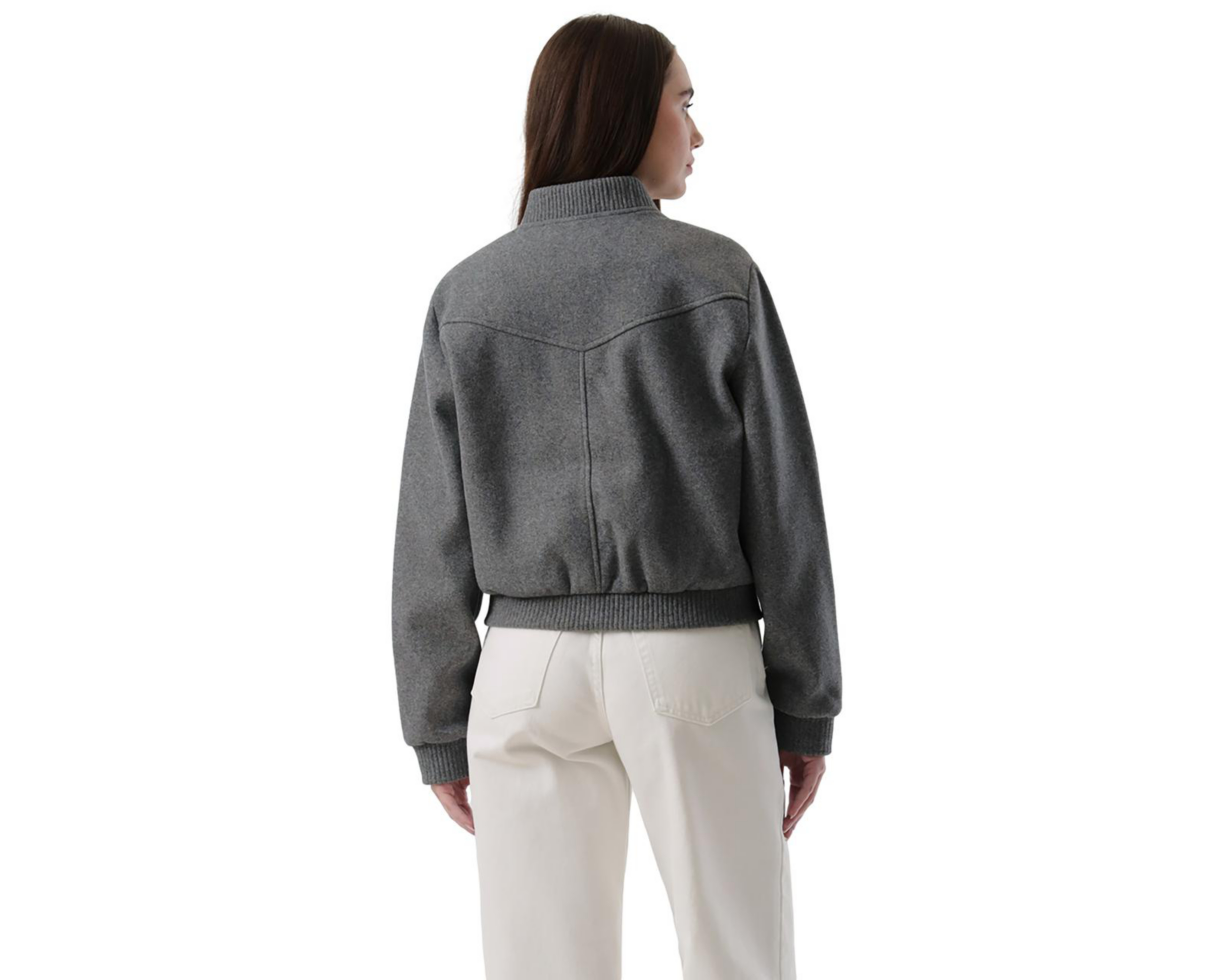 Foto 4 pulgar | Chamarra Gris Dockers para Mujer