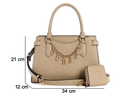 Foto 4 | Bolsa de Mano Guess Amaranthta con Monedero
