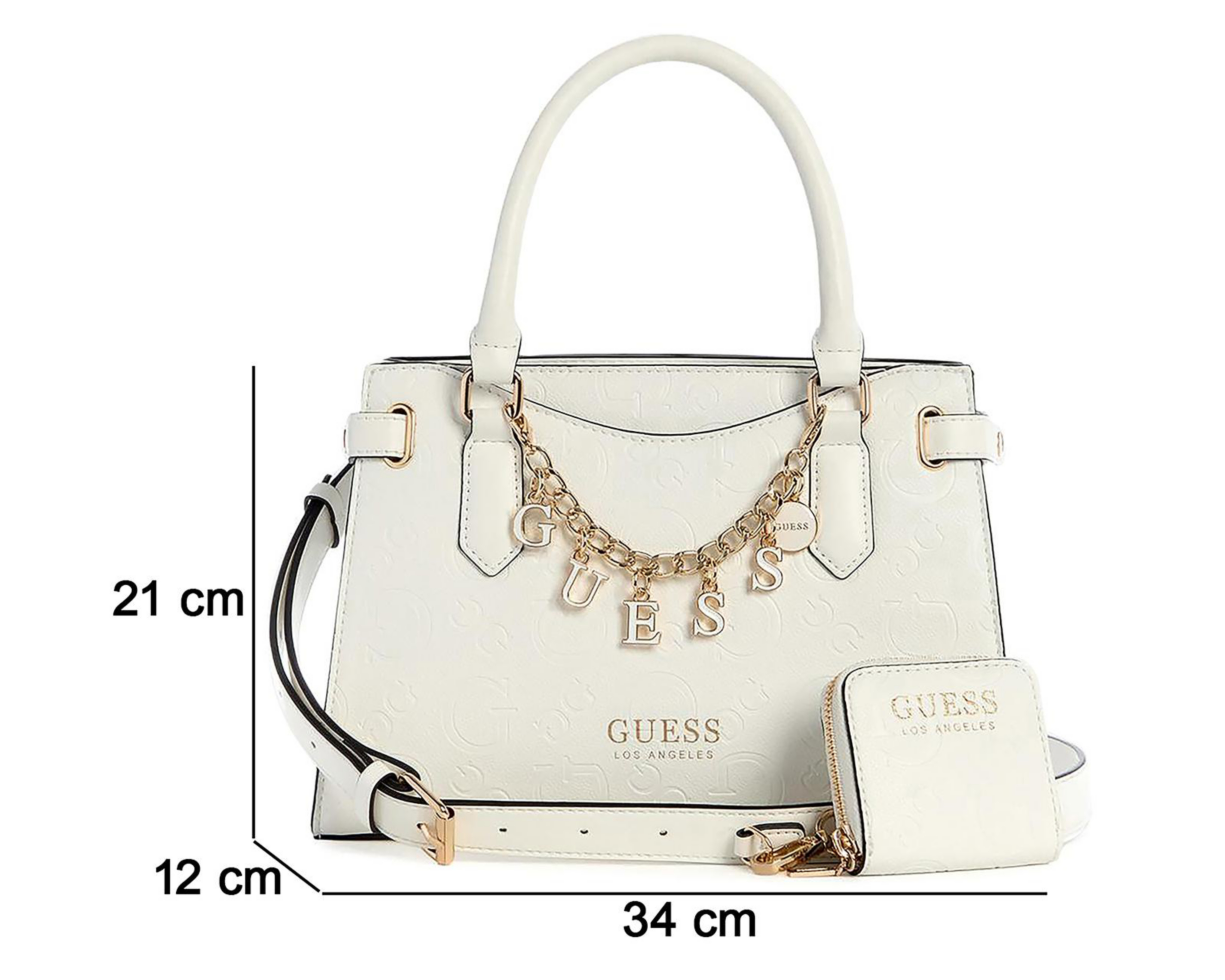 Foto 5 pulgar | Bolsa de Mano Guess Amaranthta con Monedero