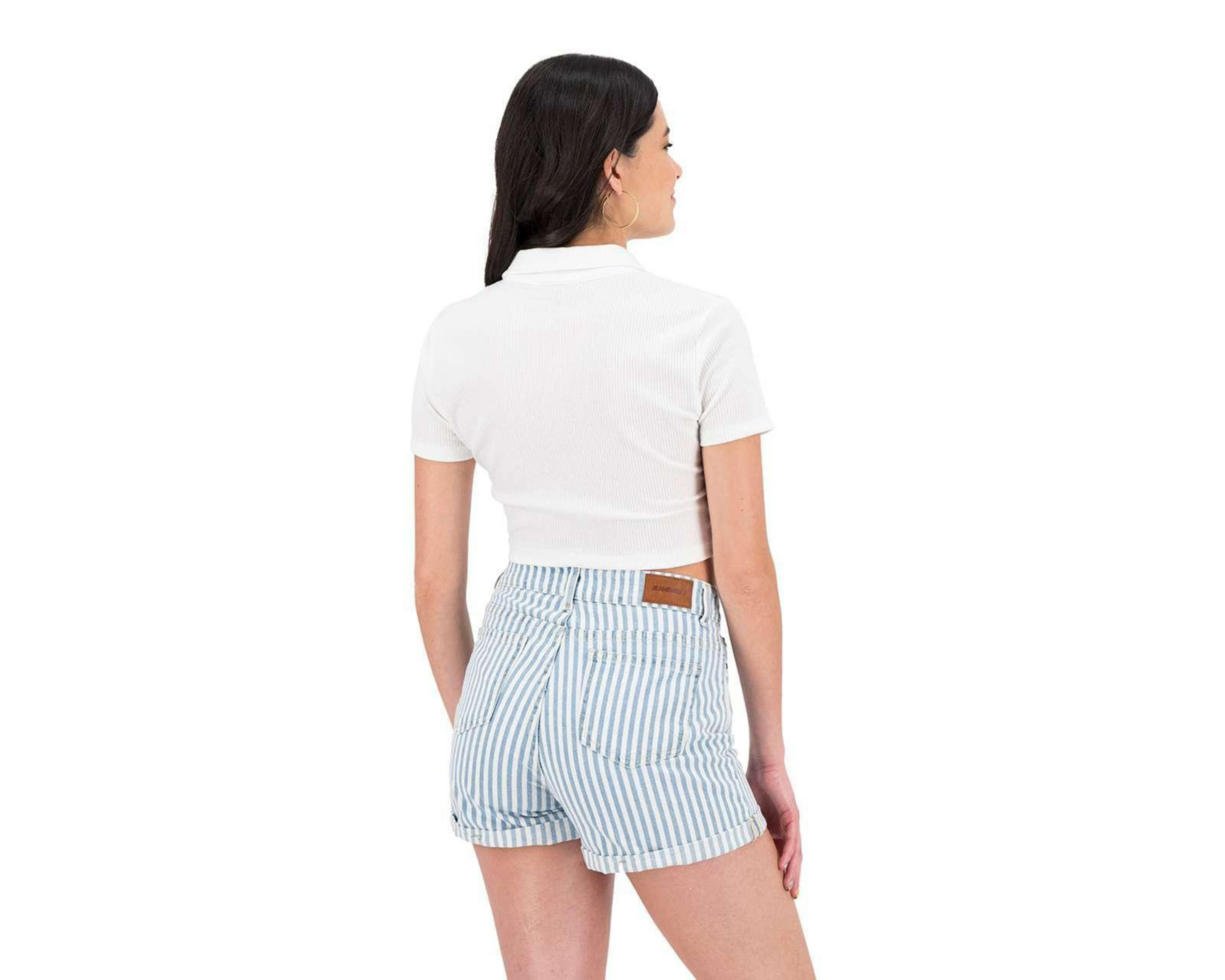 Foto 3 | Playera Thinner Tipo Polo con Cierre en Cuello