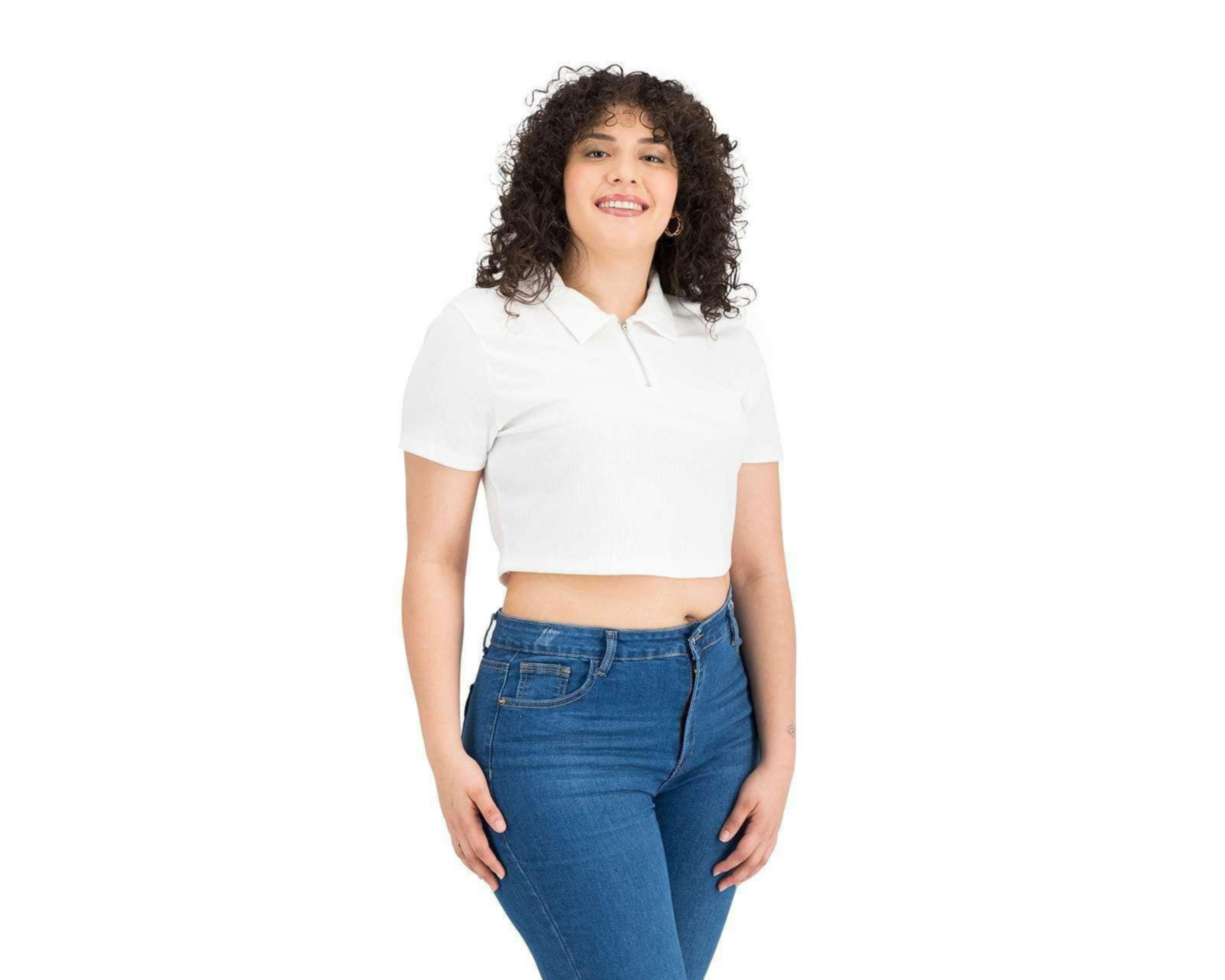 Foto 5 | Playera Thinner Tipo Polo con Cierre en Cuello