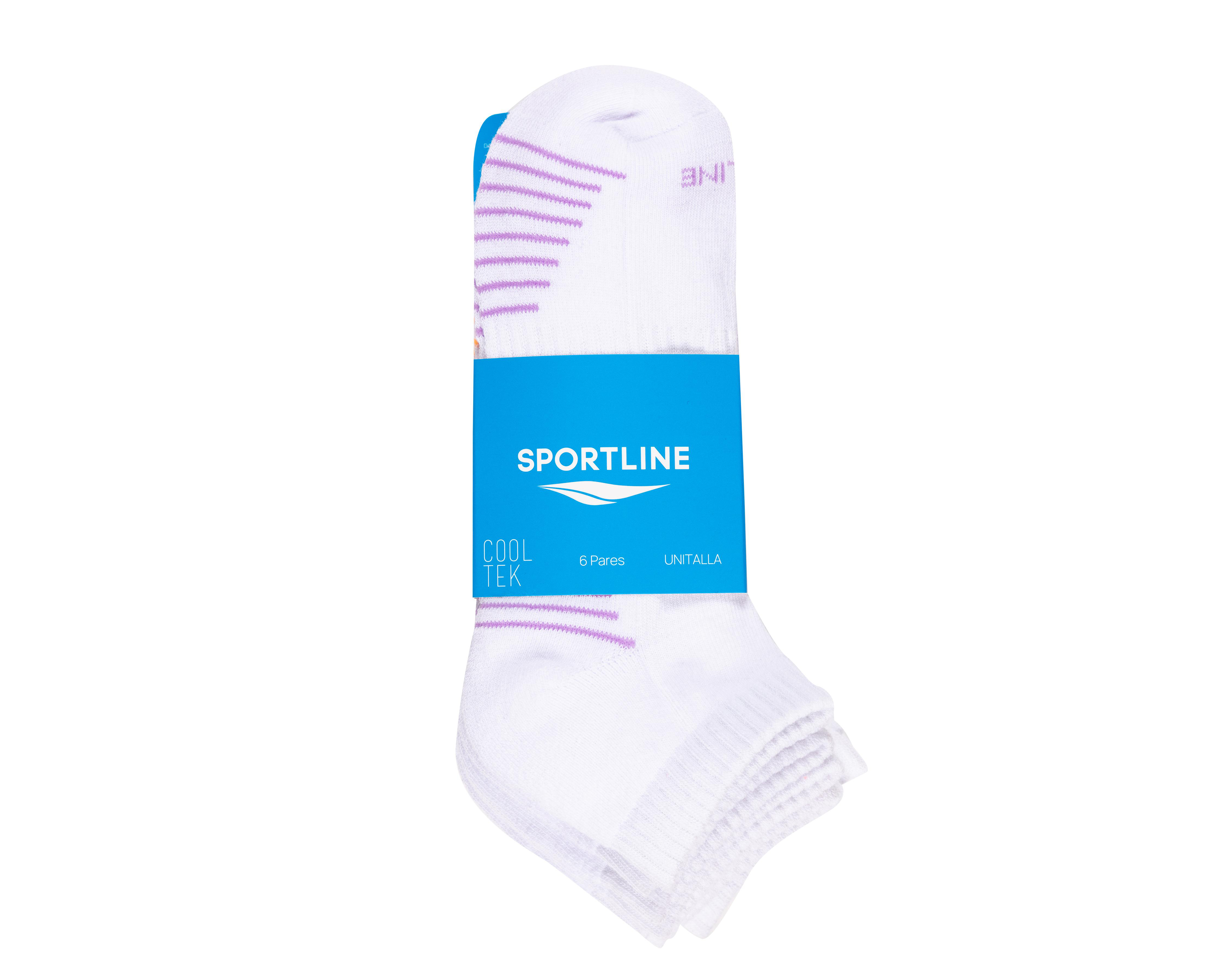 Foto 4 pulgar | Calcetas Deportivas Sportline para Mujer 6 Pares
