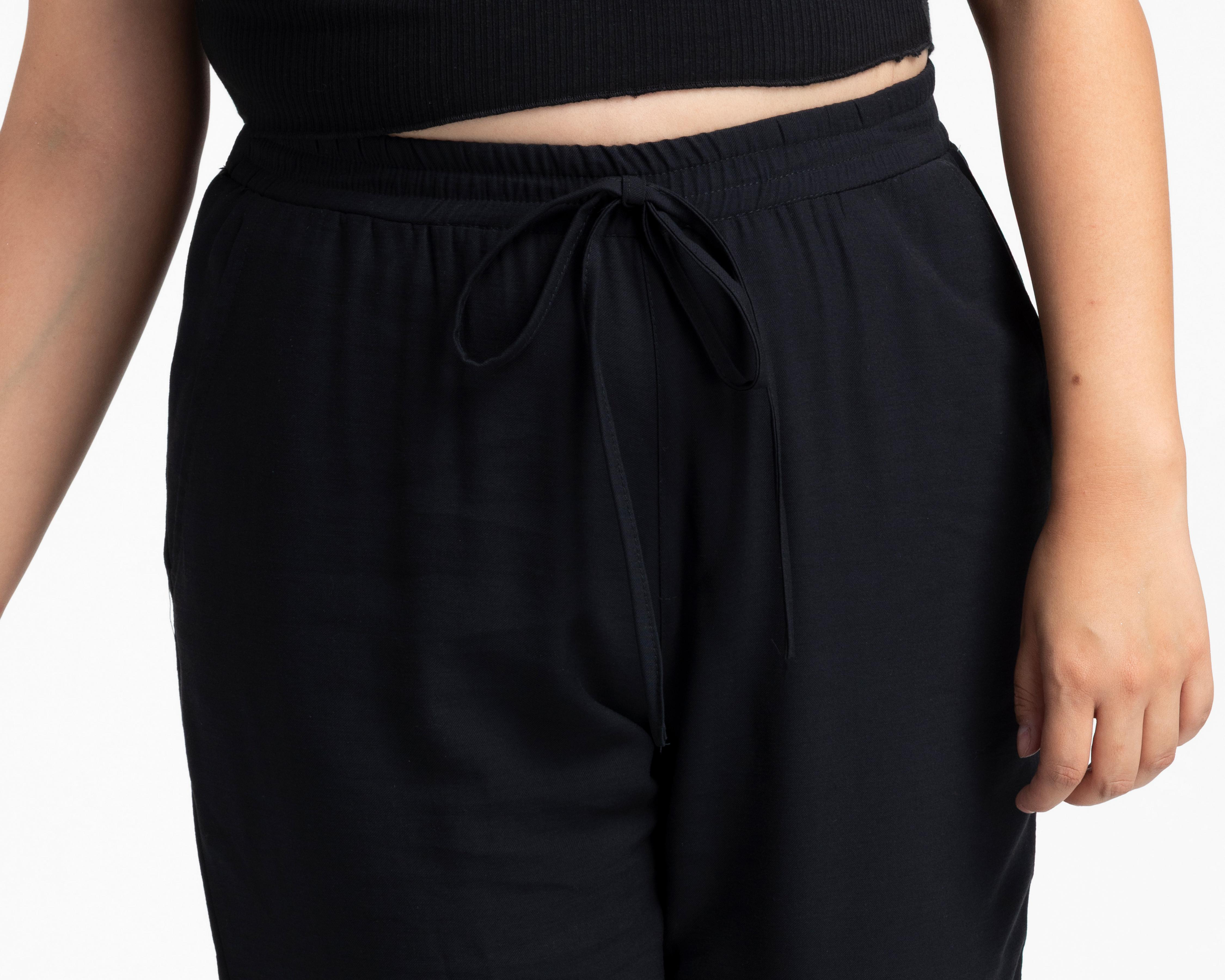 Foto 5 pulgar | Pantalón Ancho Sahara con Elástico para Mujer