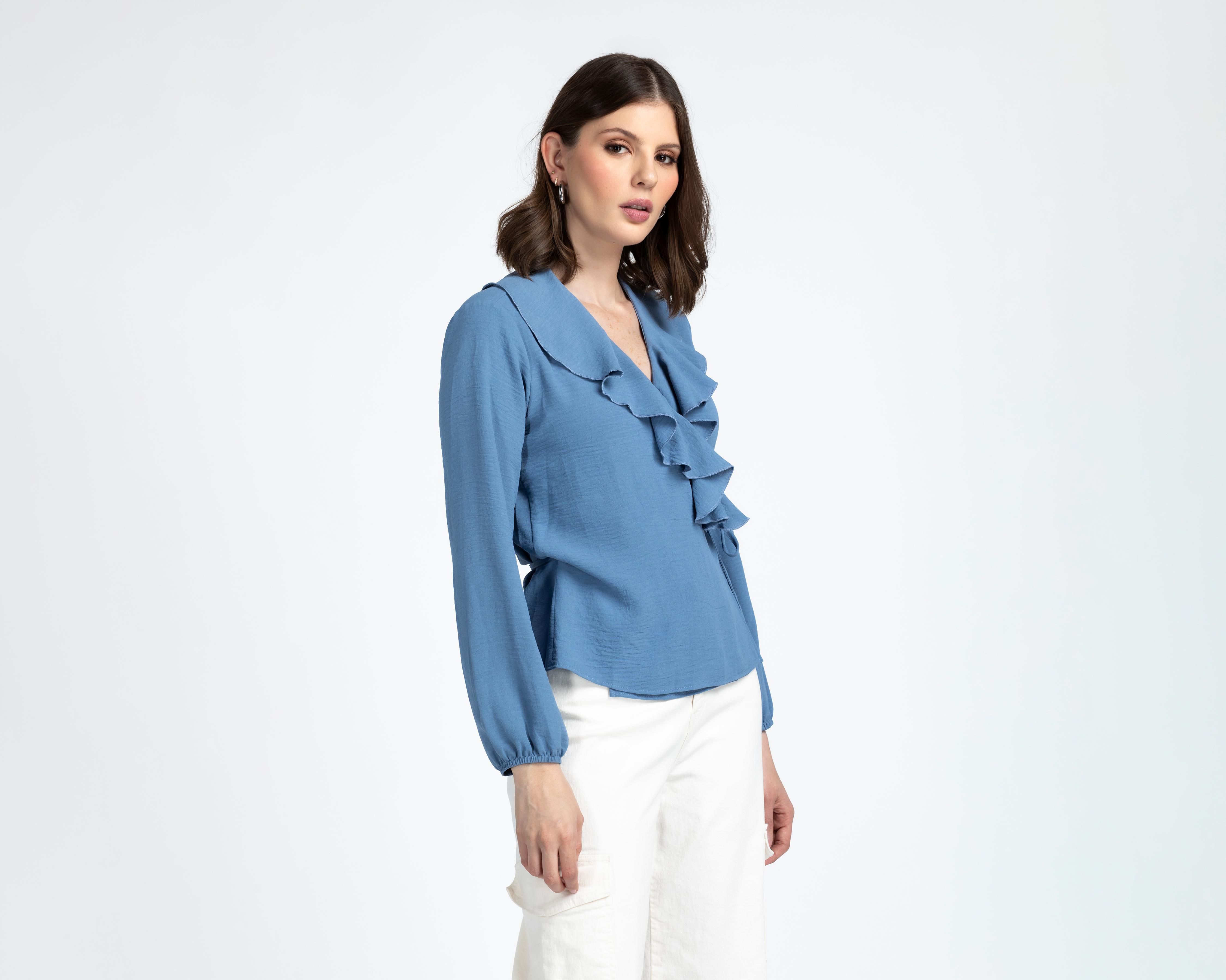 Blusa con Olanes Sahara para Mujer
