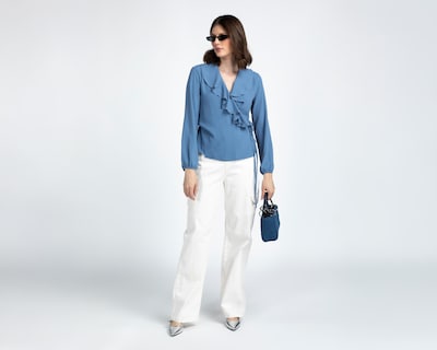 Foto 2 | Blusa con Olanes Sahara para Mujer