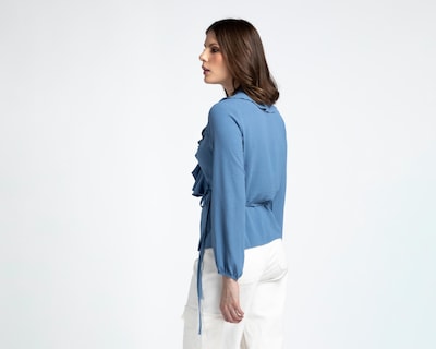 Foto 3 | Blusa con Olanes Sahara para Mujer