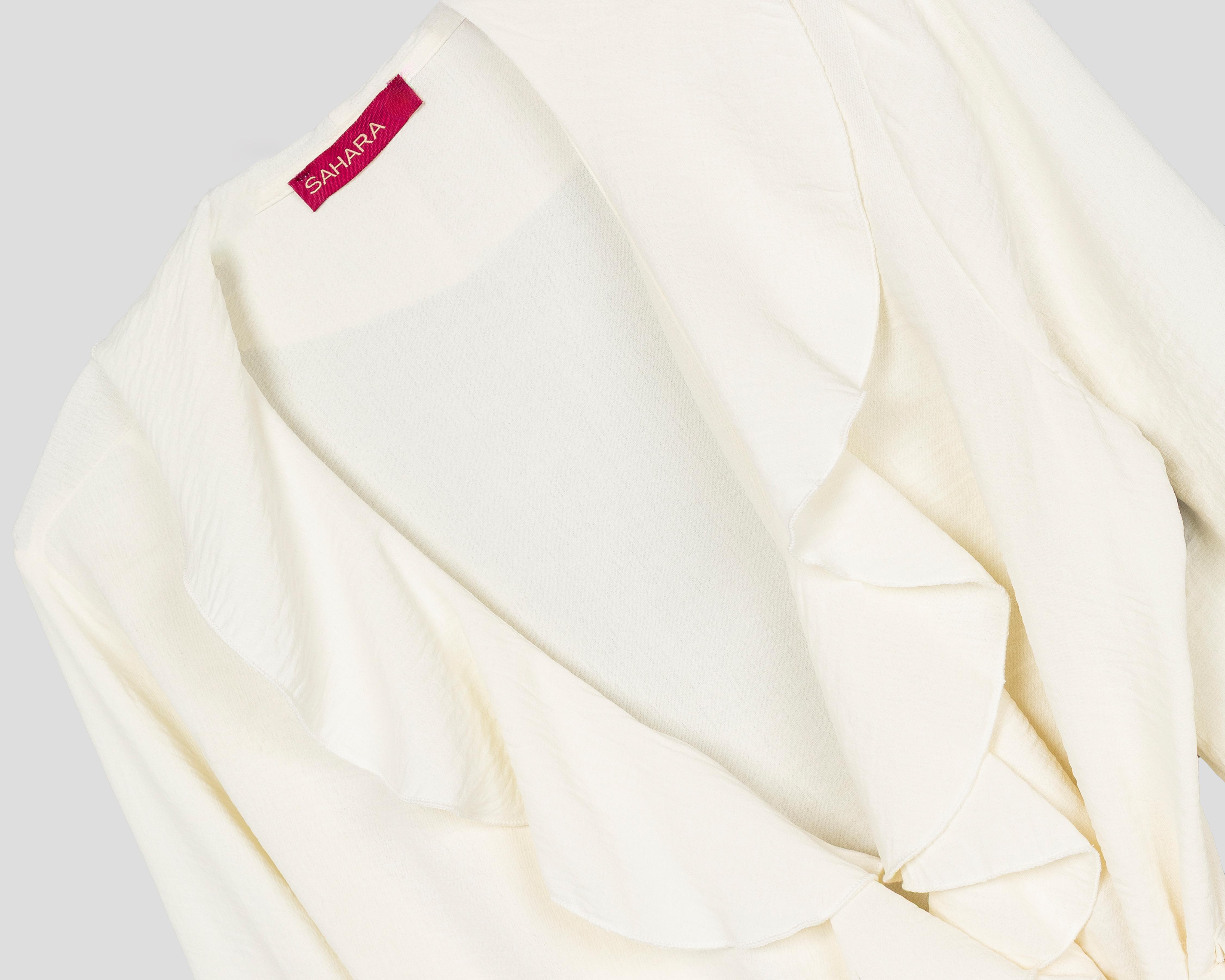 Foto 4 pulgar | Blusa con Olanes Sahara para Mujer