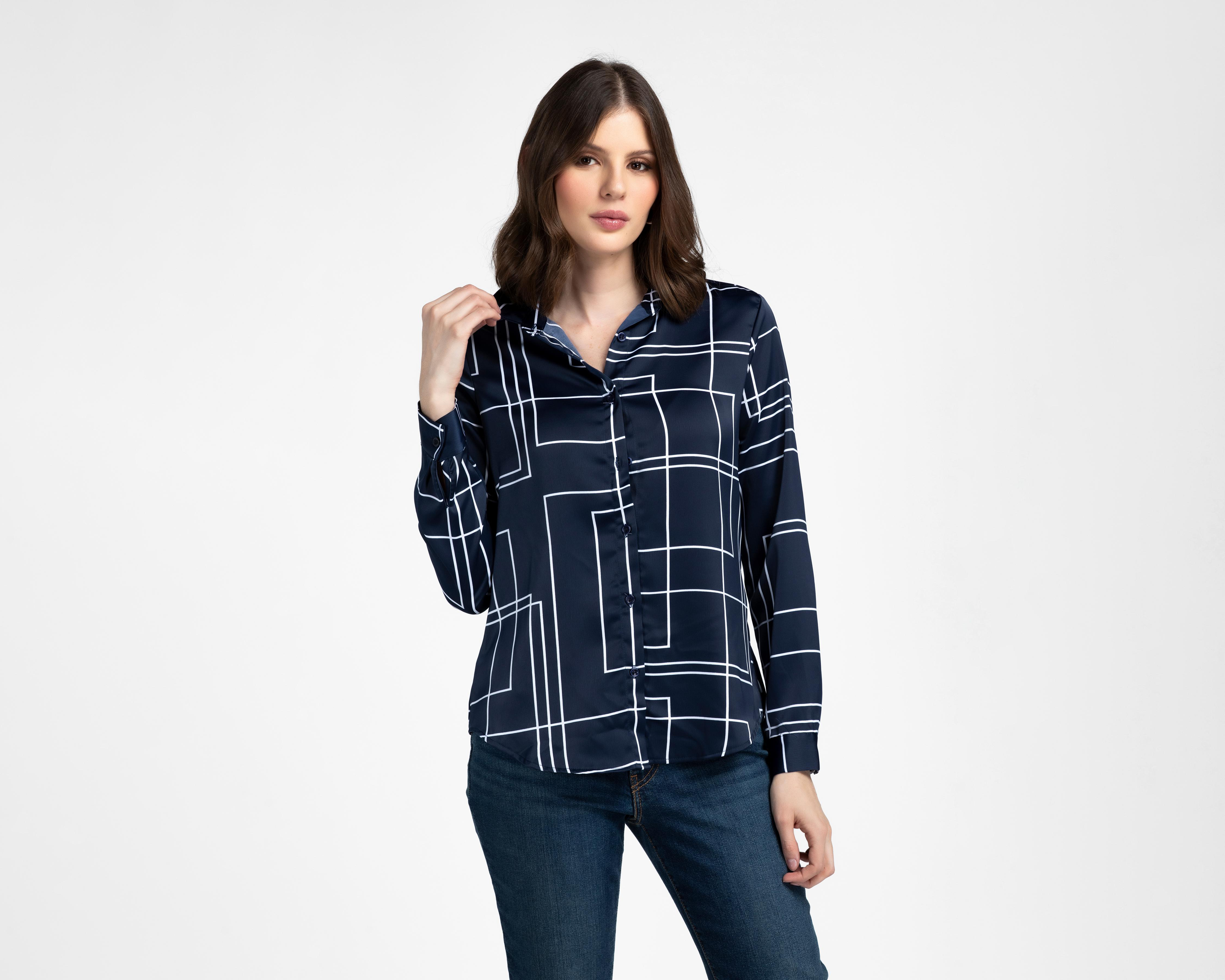 Foto 1 | Blusa Manga Larga Sahara para Mujer