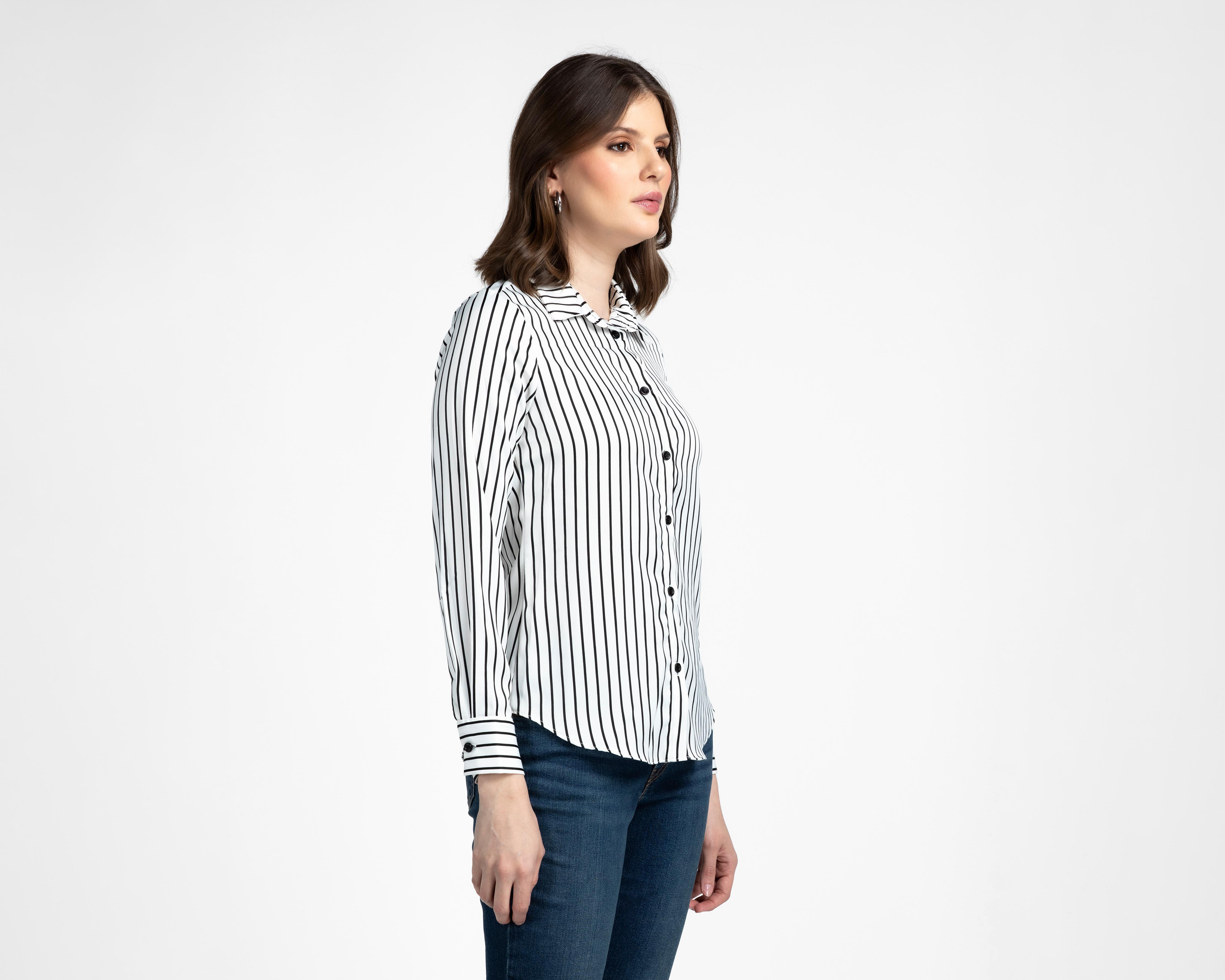 Foto 2 pulgar | Blusa a Rayas Sahara para Mujer