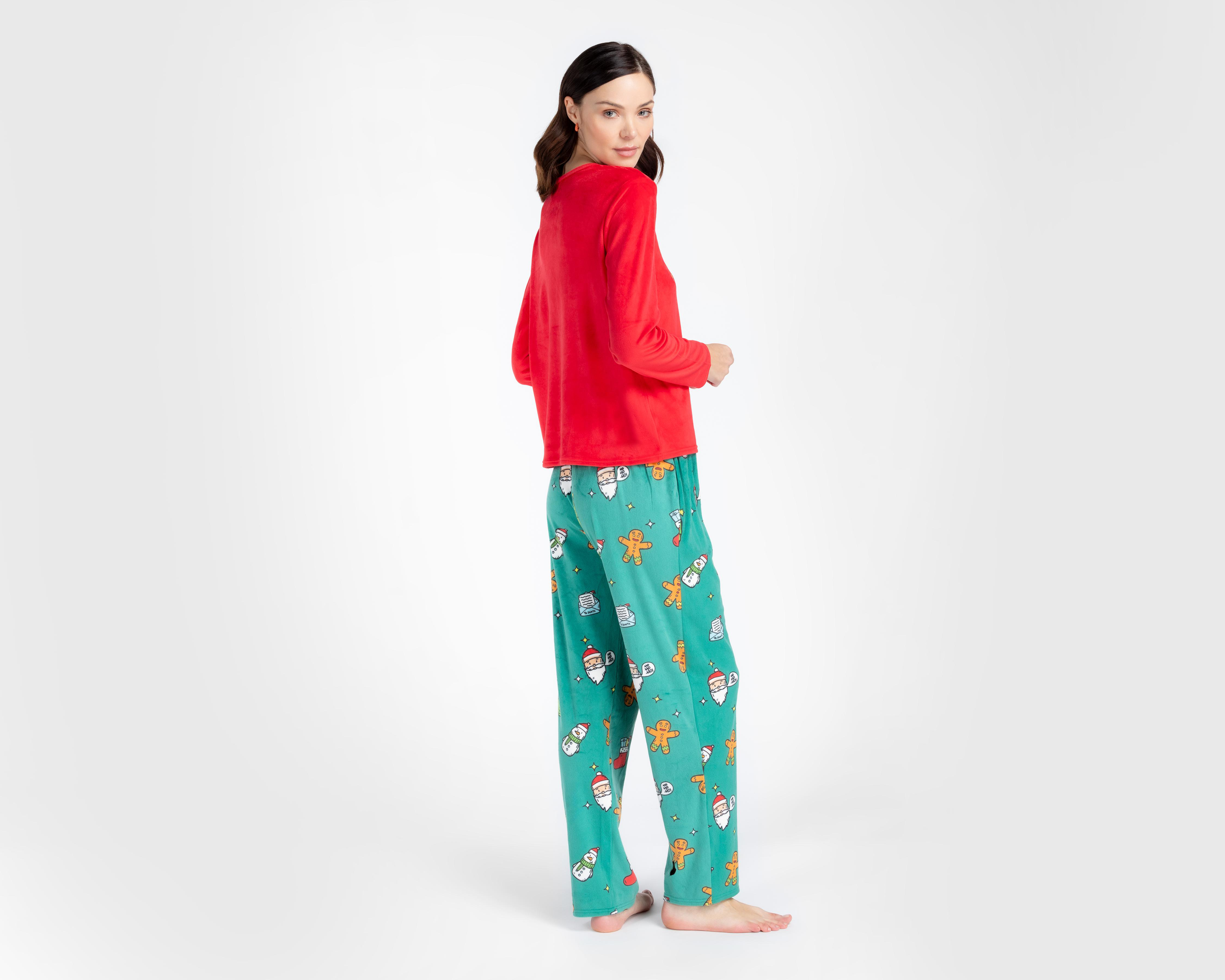Foto 2 | Pijama Refill Navideña para Mujer