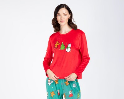 Foto 3 | Pijama Refill Navideña para Mujer