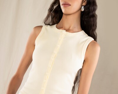 Foto 4 | Blusa sin Mangas Strona para Mujer