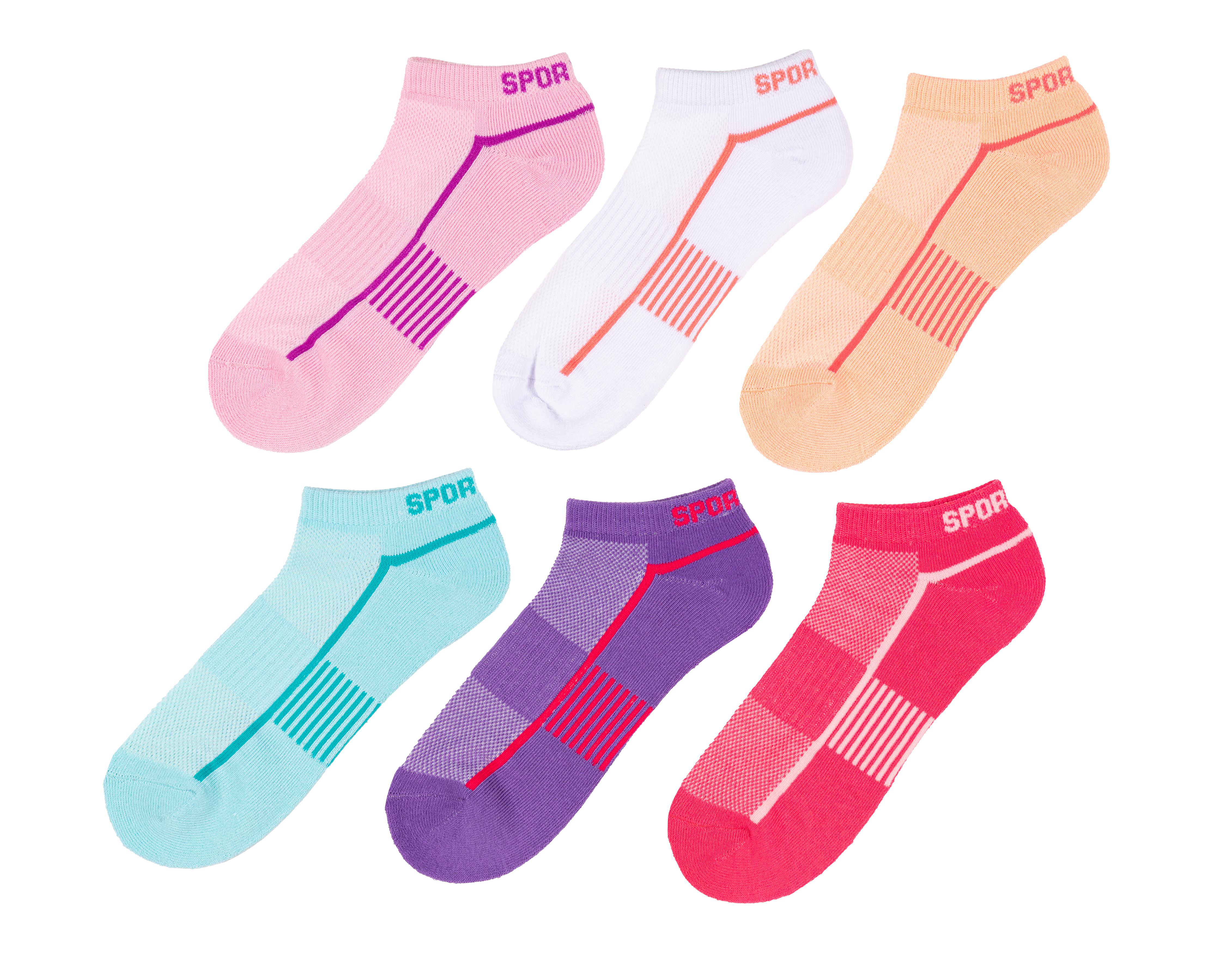 Foto 2 pulgar | Calcetas Deportivas Sportline para Mujer 6 Pares