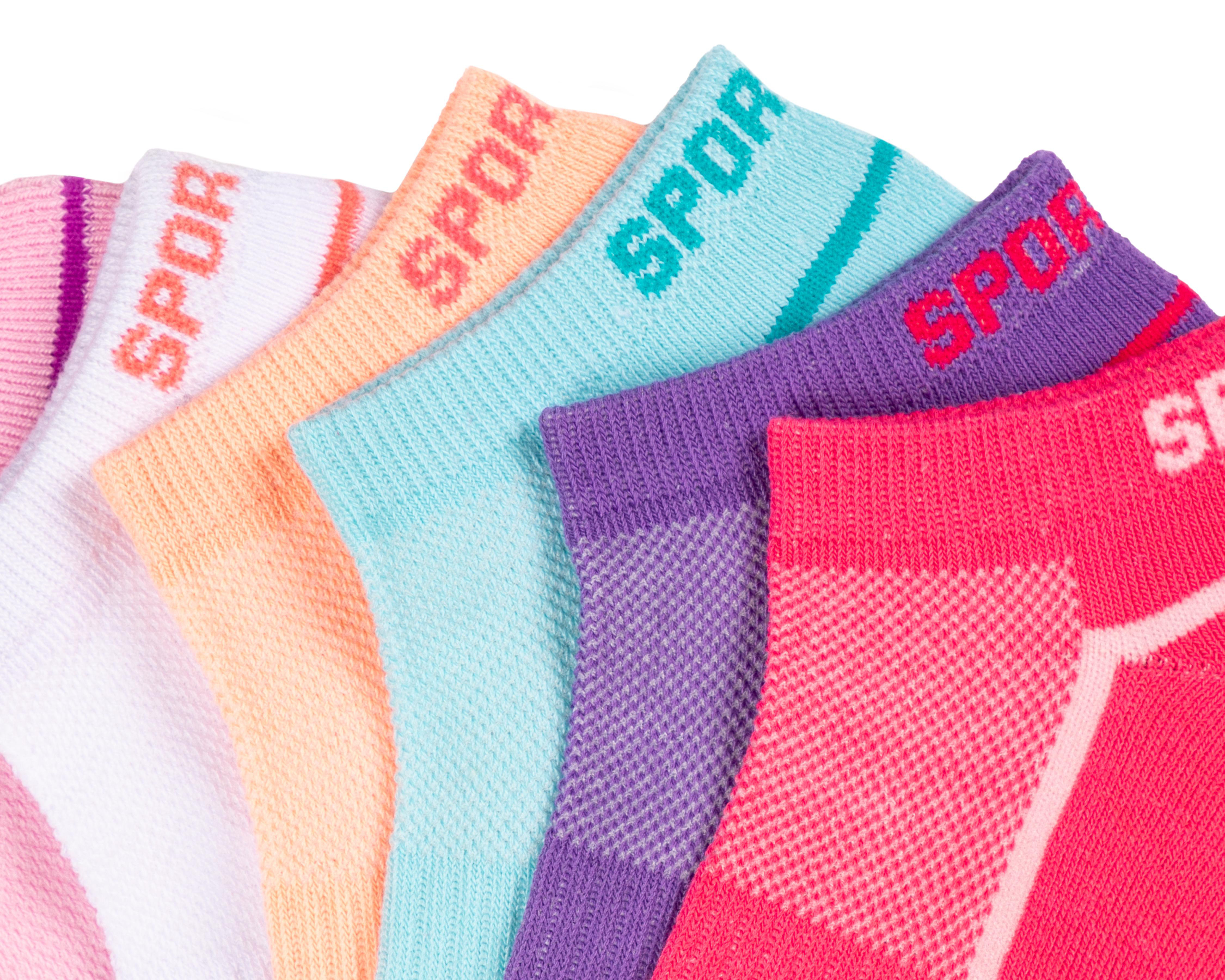 Foto 3 pulgar | Calcetas Deportivas Sportline para Mujer 6 Pares