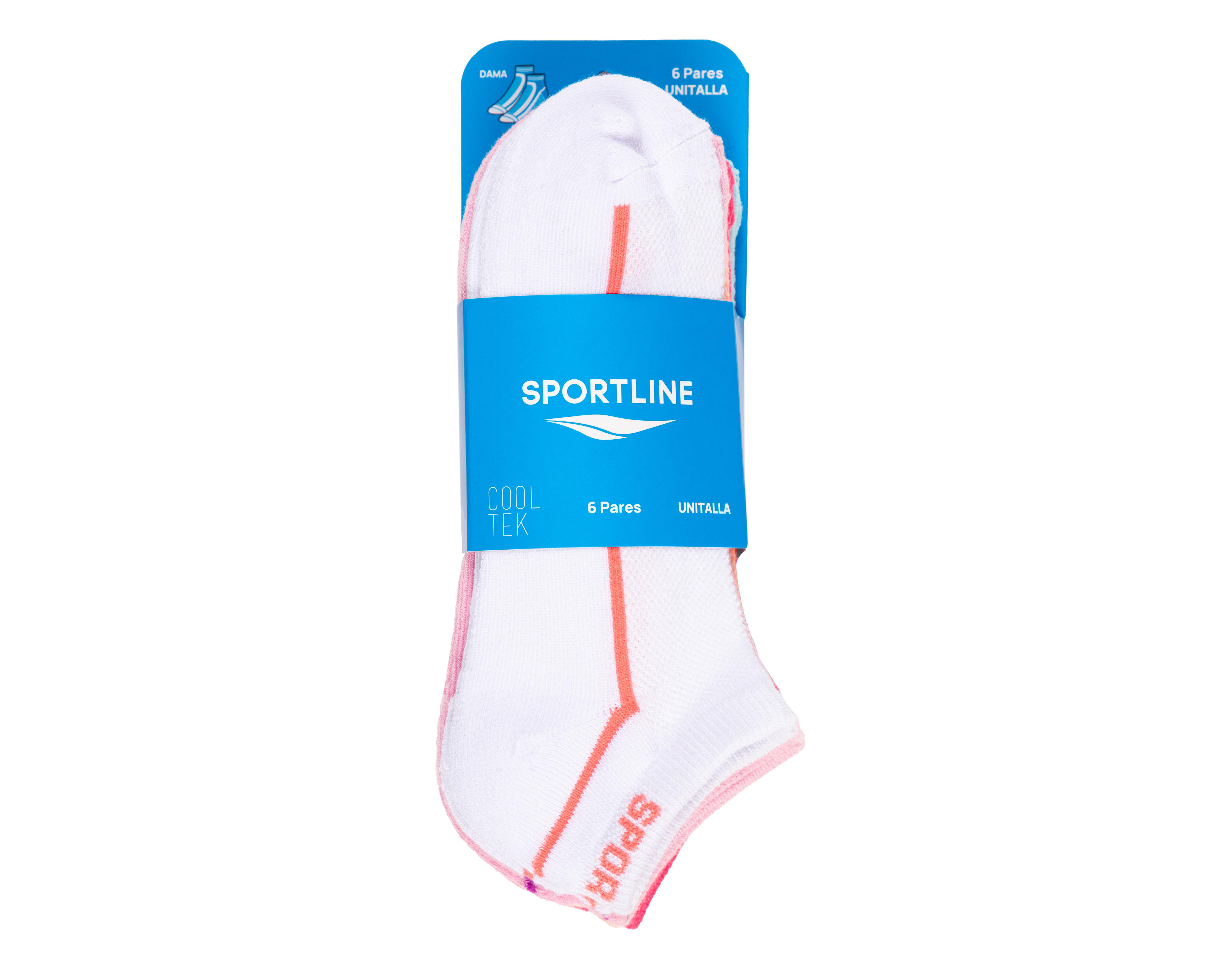 Foto 4 pulgar | Calcetas Deportivas Sportline para Mujer 6 Pares