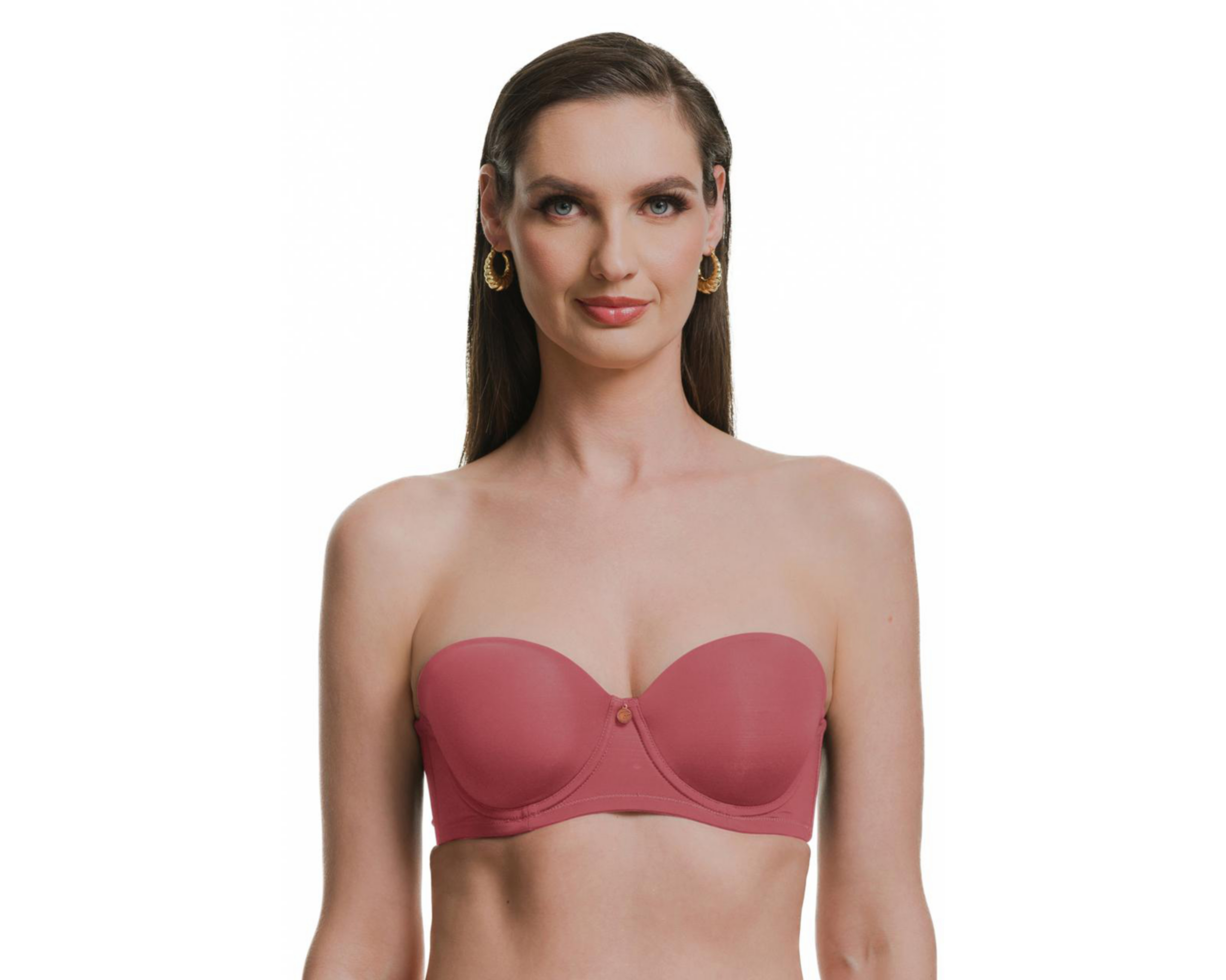 Foto 2 pulgar | Brasier Media Copa Strapless Playtex para Mujer