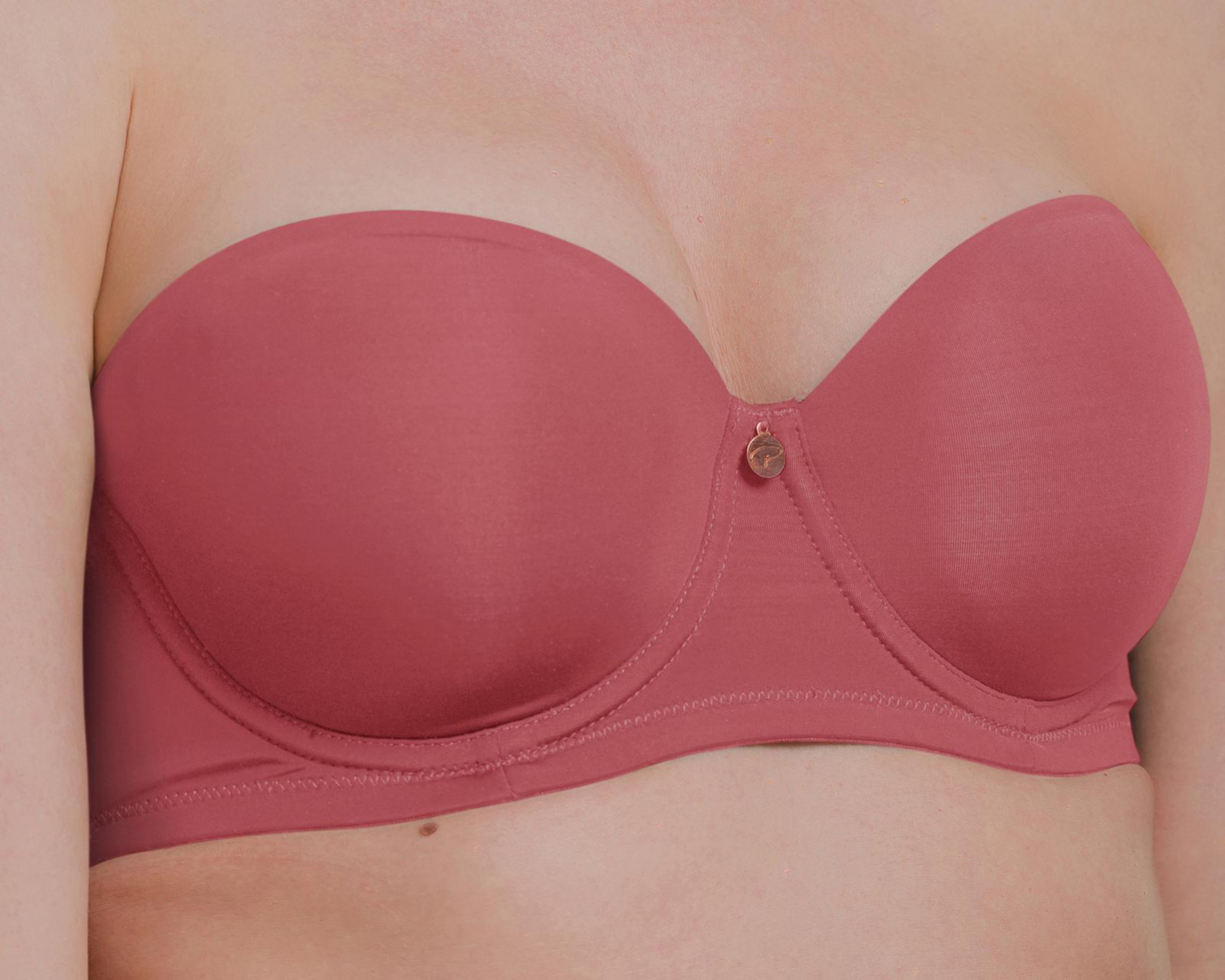 Foto 5 pulgar | Brasier Media Copa Strapless Playtex para Mujer