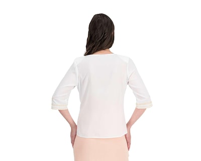 Foto 3 | Blusa Paloma Manga 3/4 con Bordado