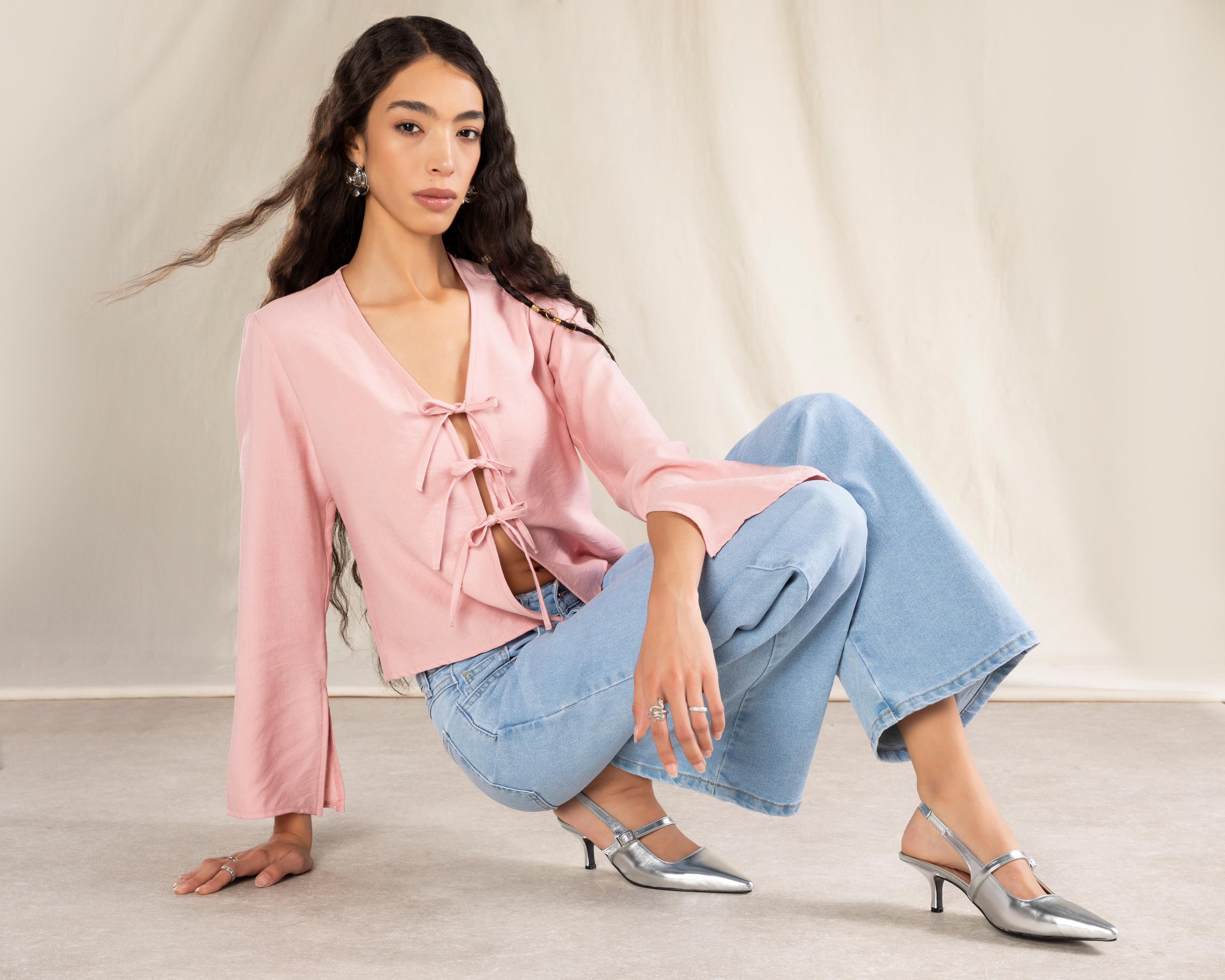 Foto 1 | Blusa Manga Larga Strona para Mujer