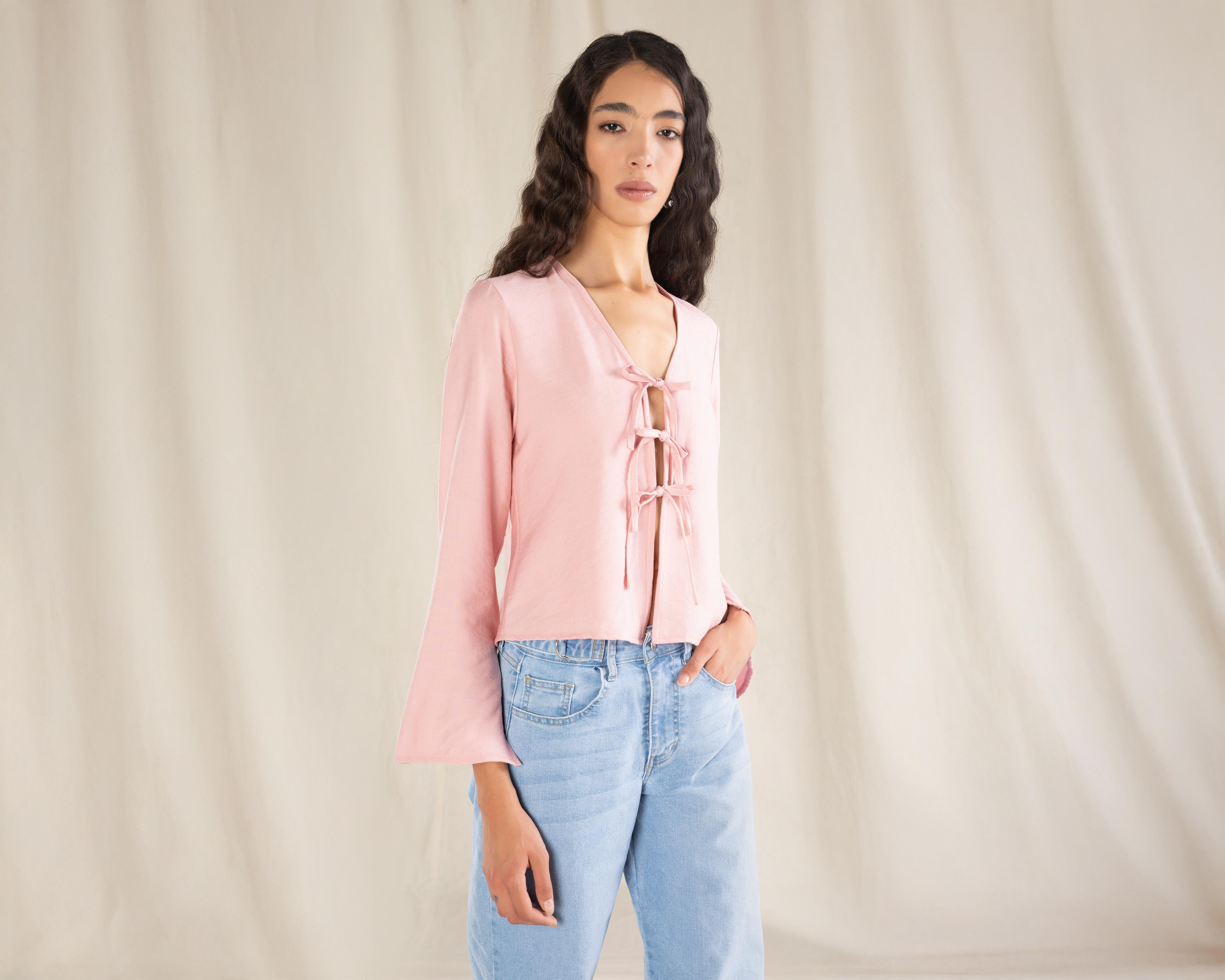 Foto 2 | Blusa Manga Larga Strona para Mujer