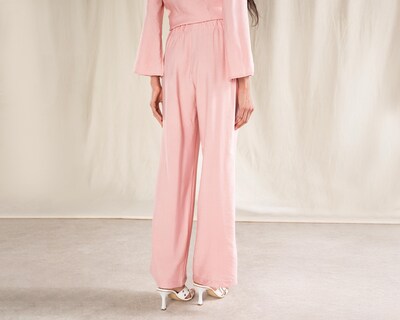 Foto 3 | Pantalón Ancho Strona Rosa para Mujer