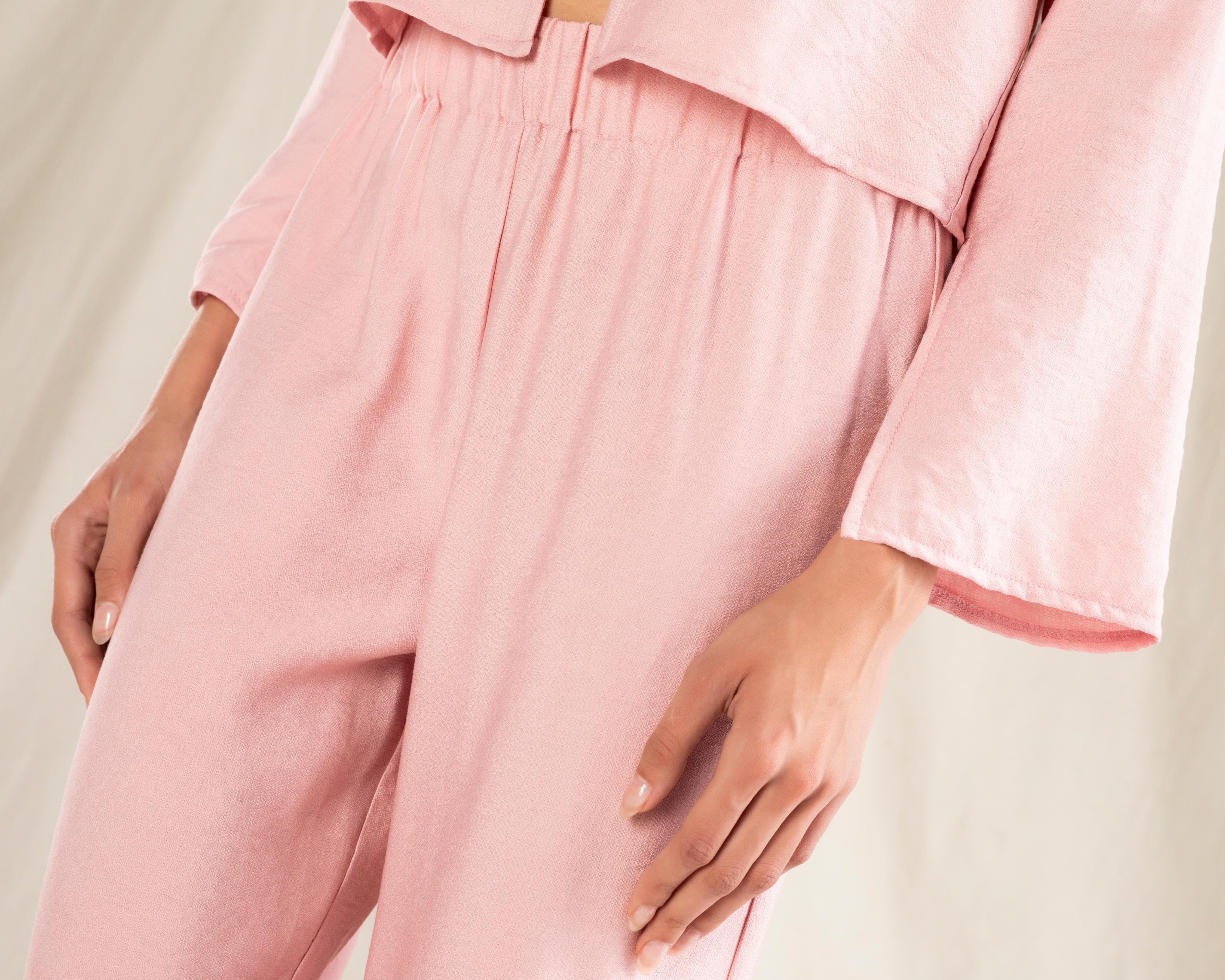 Foto 5 pulgar | Pantalón Ancho Strona Rosa para Mujer