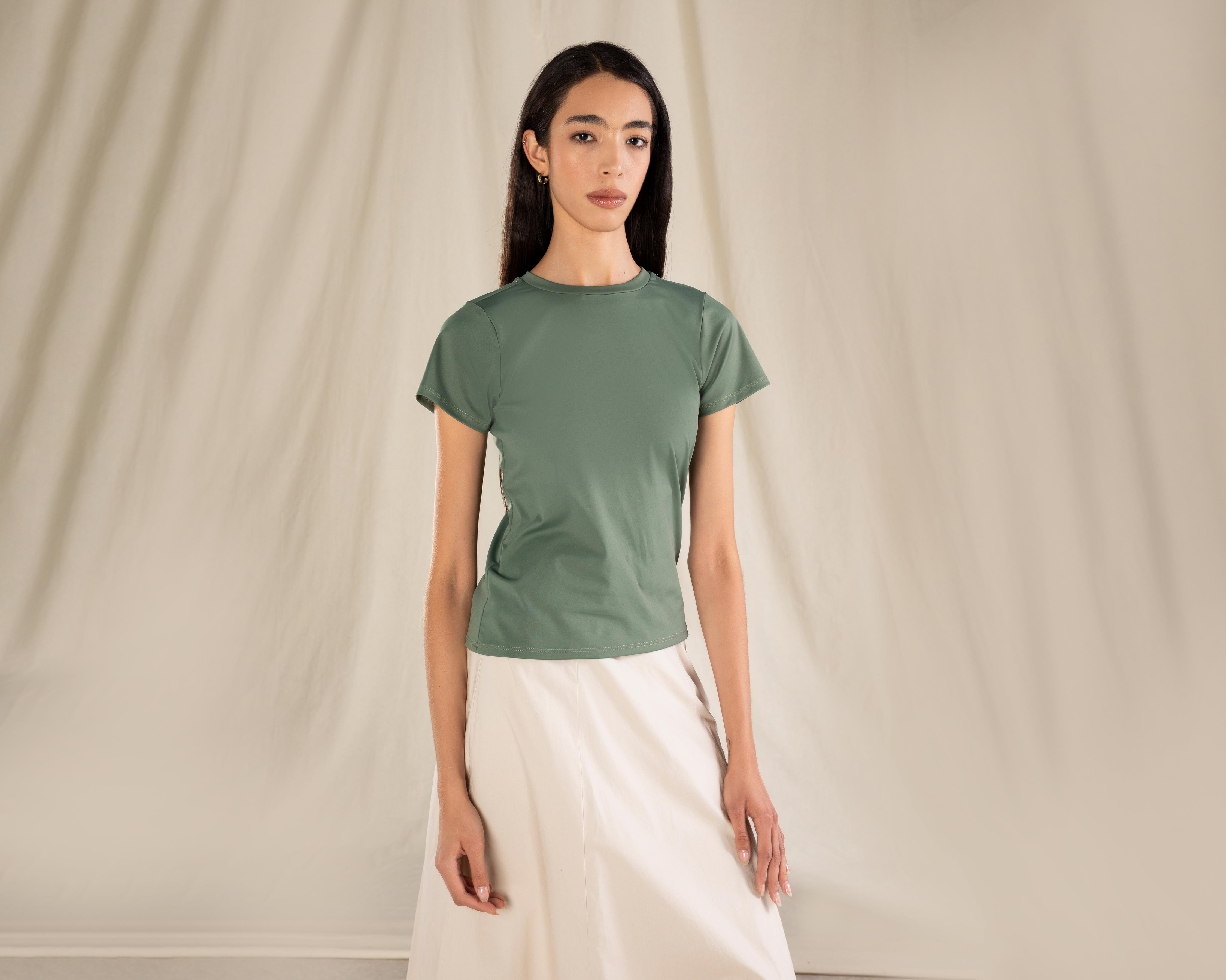 Foto 2 | Playera Manga Corta Strona para Mujer