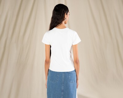 Foto 3 | Playera Manga Corta Strona para Mujer