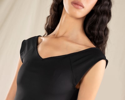 Foto 4 | Playera Negra Strona para Mujer