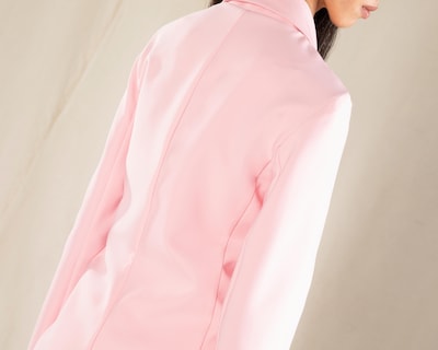 Foto 5 | Blazer Rosa Strona para Mujer
