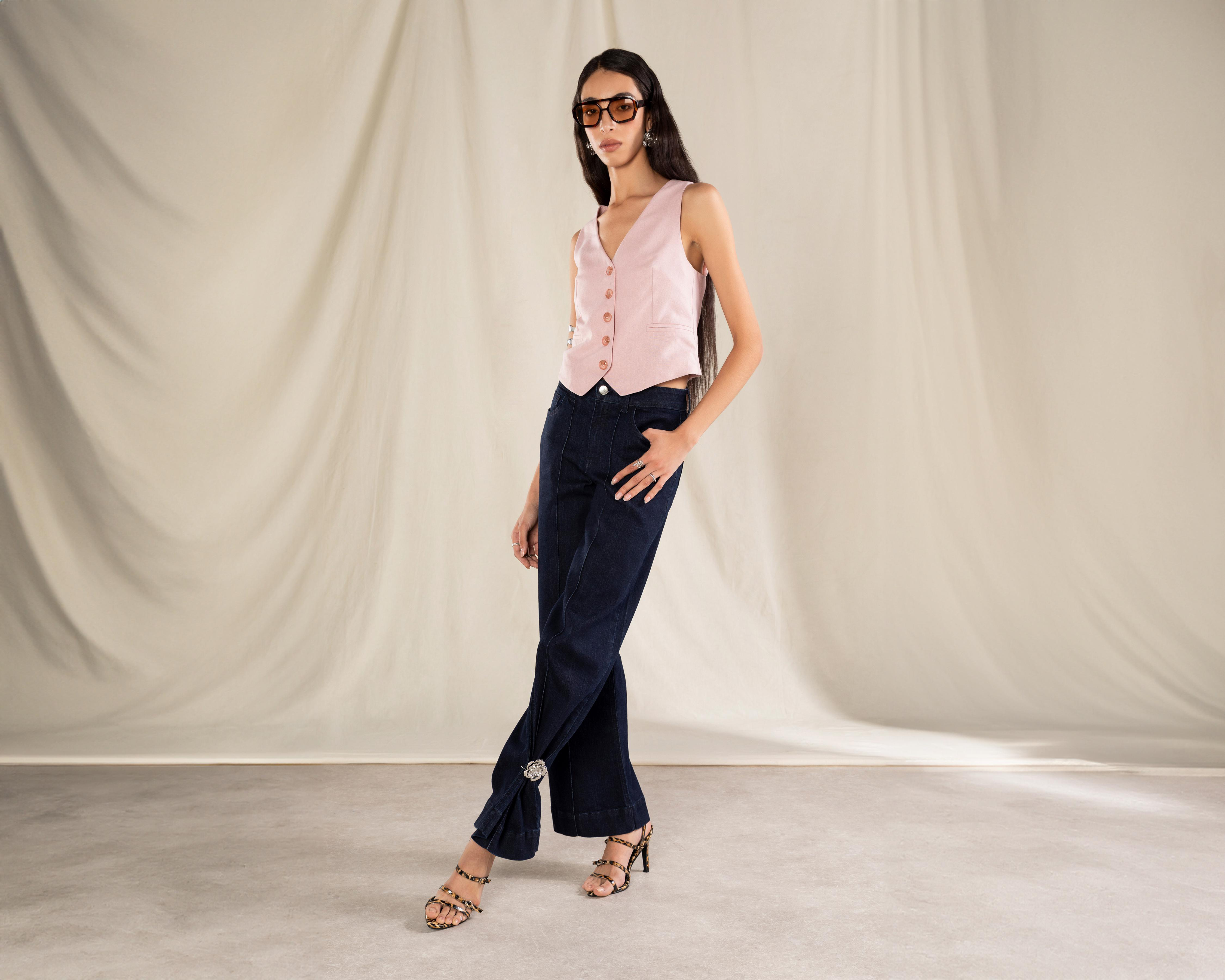 Foto 1 | Chaleco Rosa Strona para Mujer