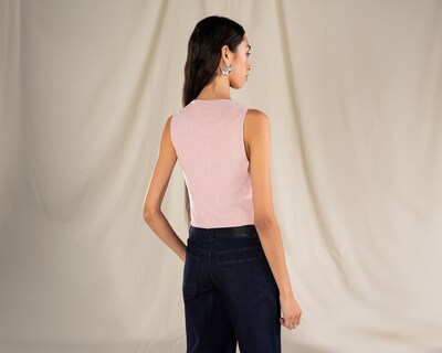 Foto 3 | Chaleco Rosa Strona para Mujer